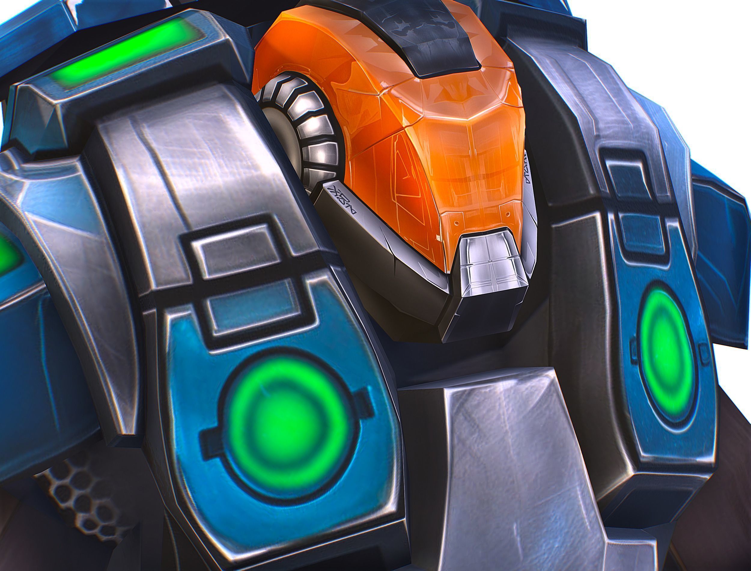 Cartoon Sci-Fi Cyborg Drone Trooper Soldier Low-poly 3D model_33