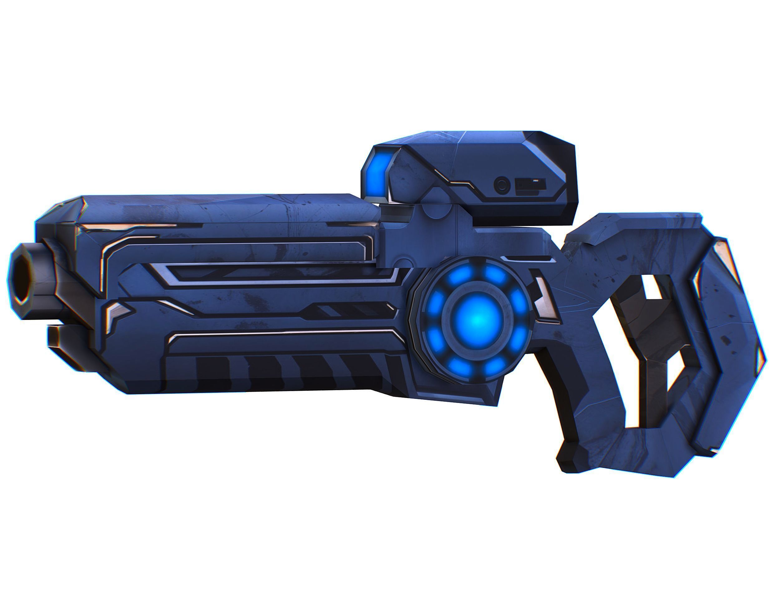 Cartoon Sci-Fi Cyborg Drone Trooper Soldier Low-poly 3D model_44