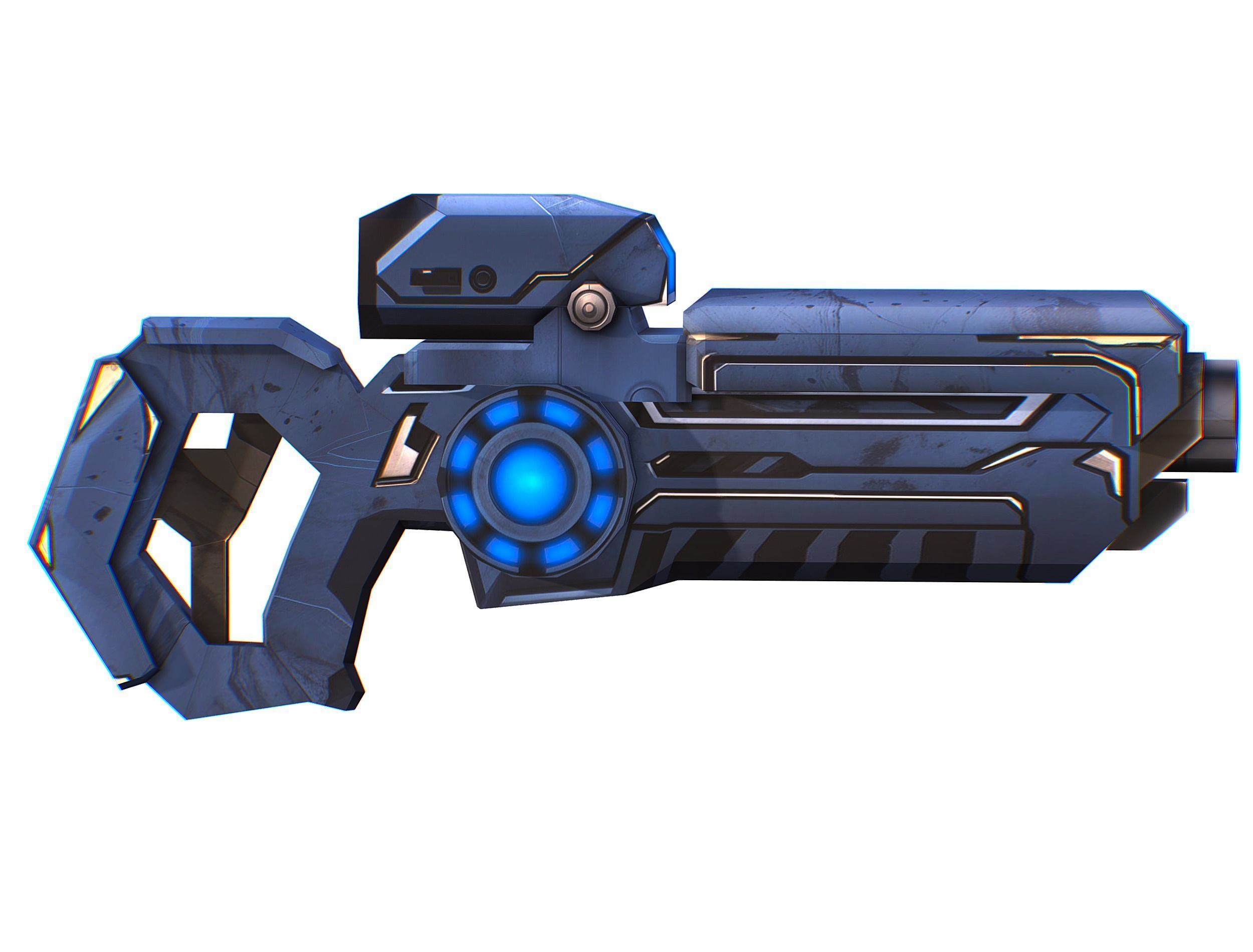 Cartoon Sci-Fi Cyborg Drone Trooper Soldier Low-poly 3D model_53