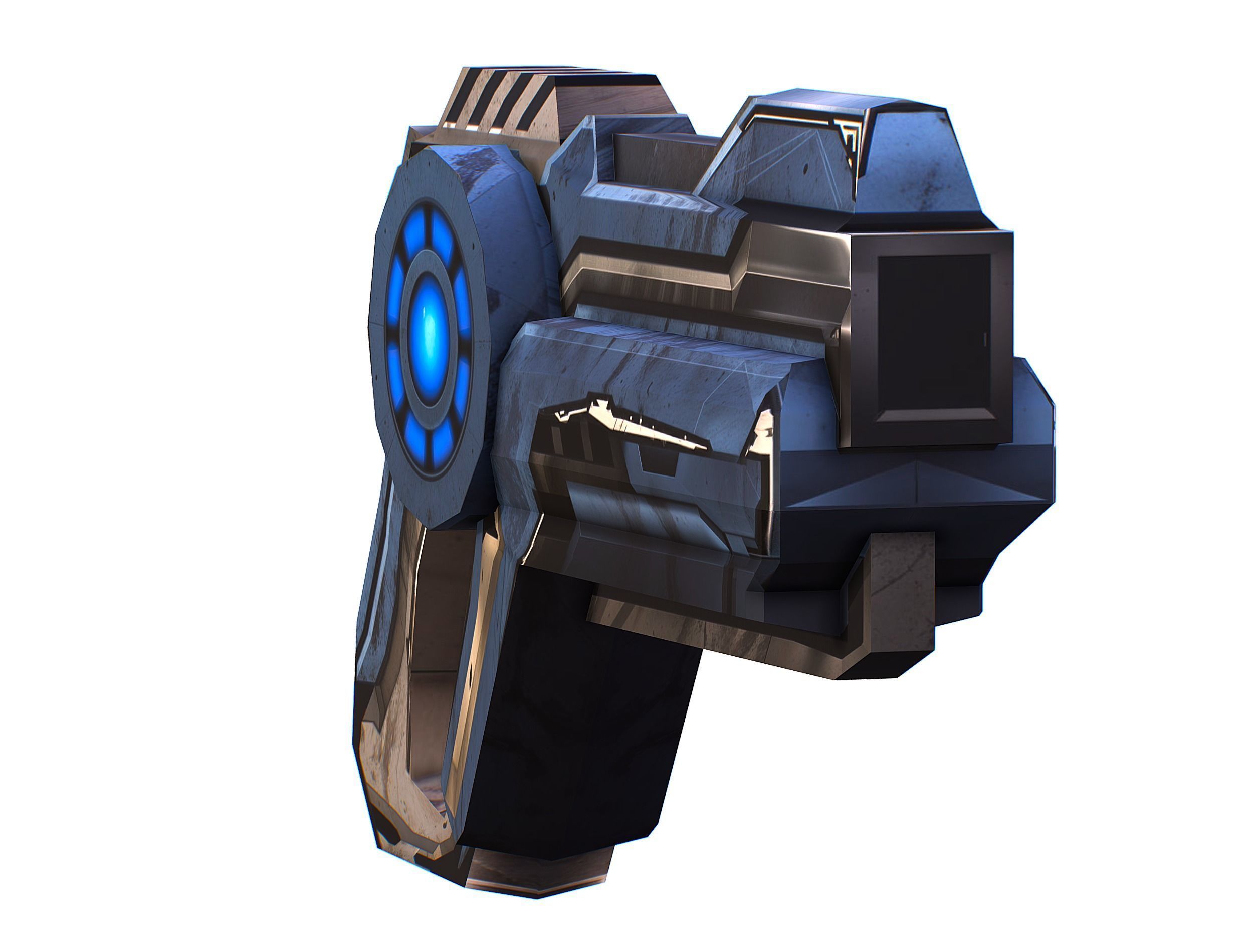 Cartoon Sci-Fi Cyborg Drone Trooper Soldier Low-poly 3D model_60