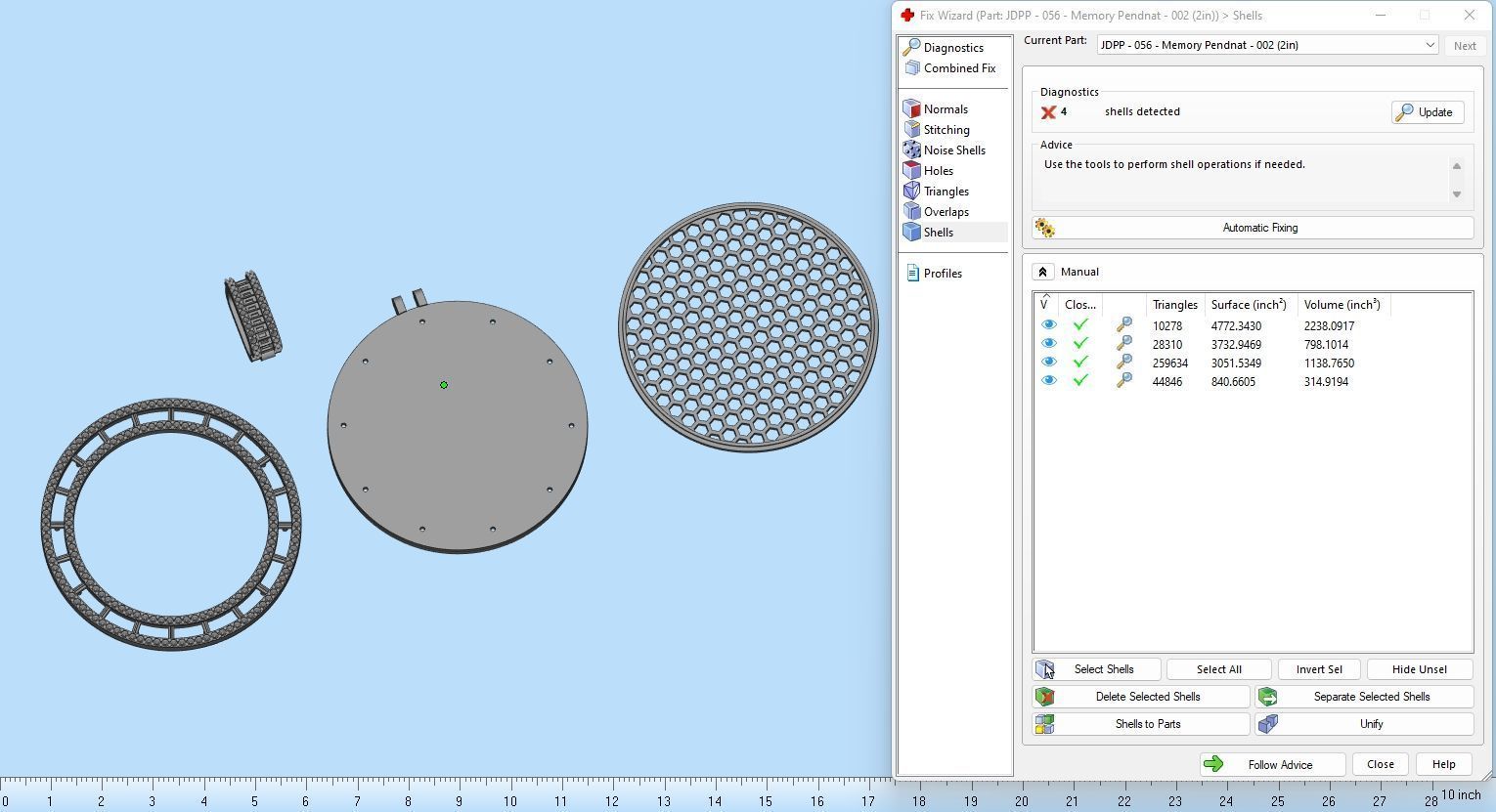 Custom  Picture Pendant  - Memory Picture diamond Necklace   3D print model_22