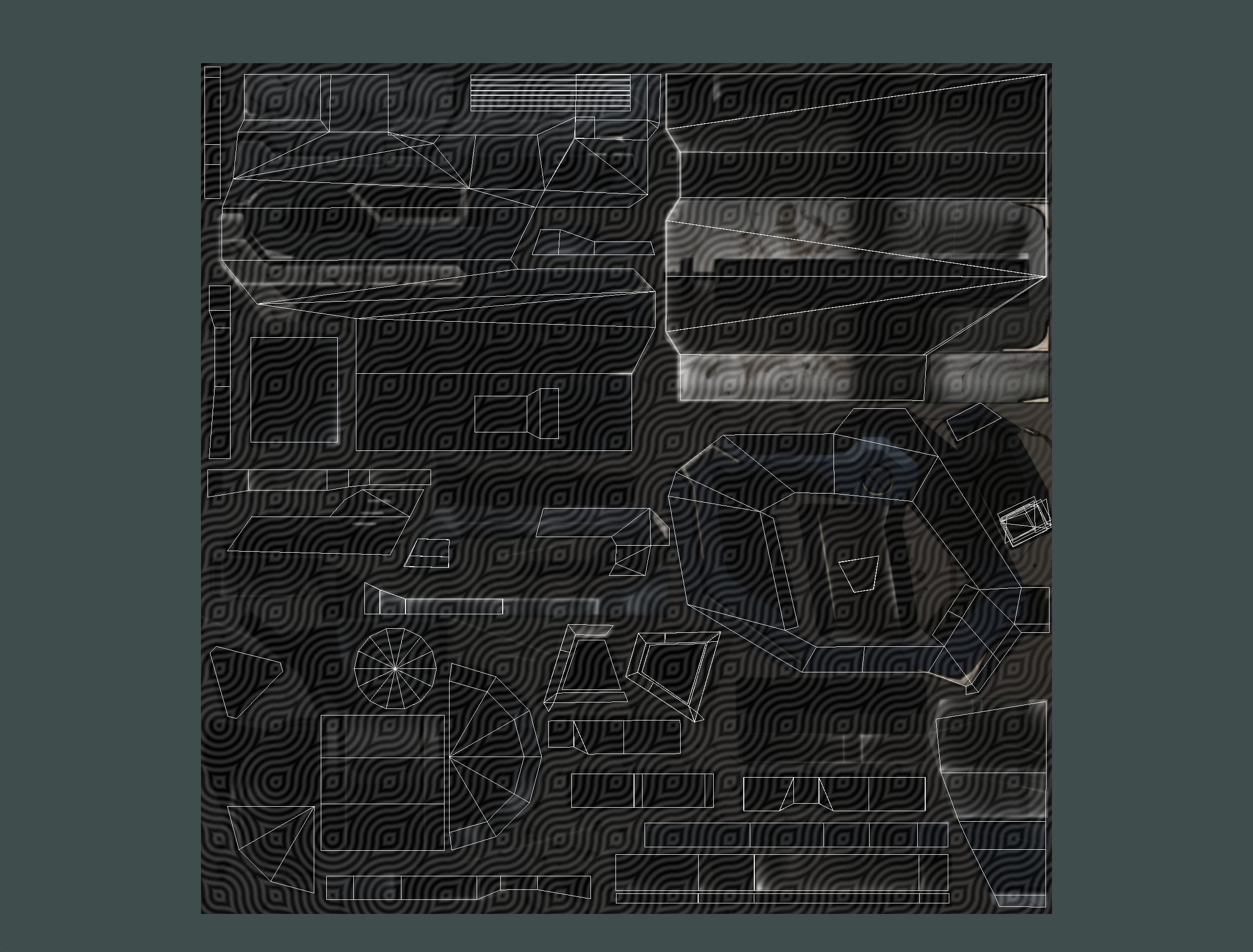 Cartoon Sci-Fi Cyborg Drone Heavy Machine Gunner Low-poly 3D model_87