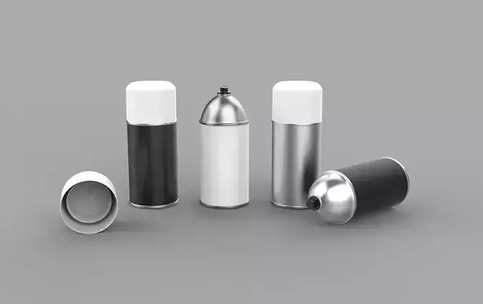 Spray can 3D model
