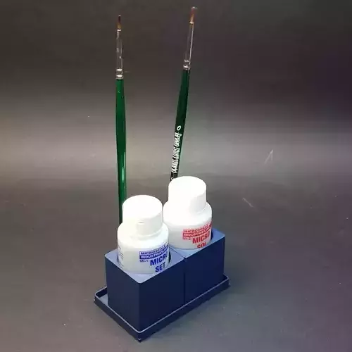 Decal Solution Holder - Fits Microscale Microscales 3D print model