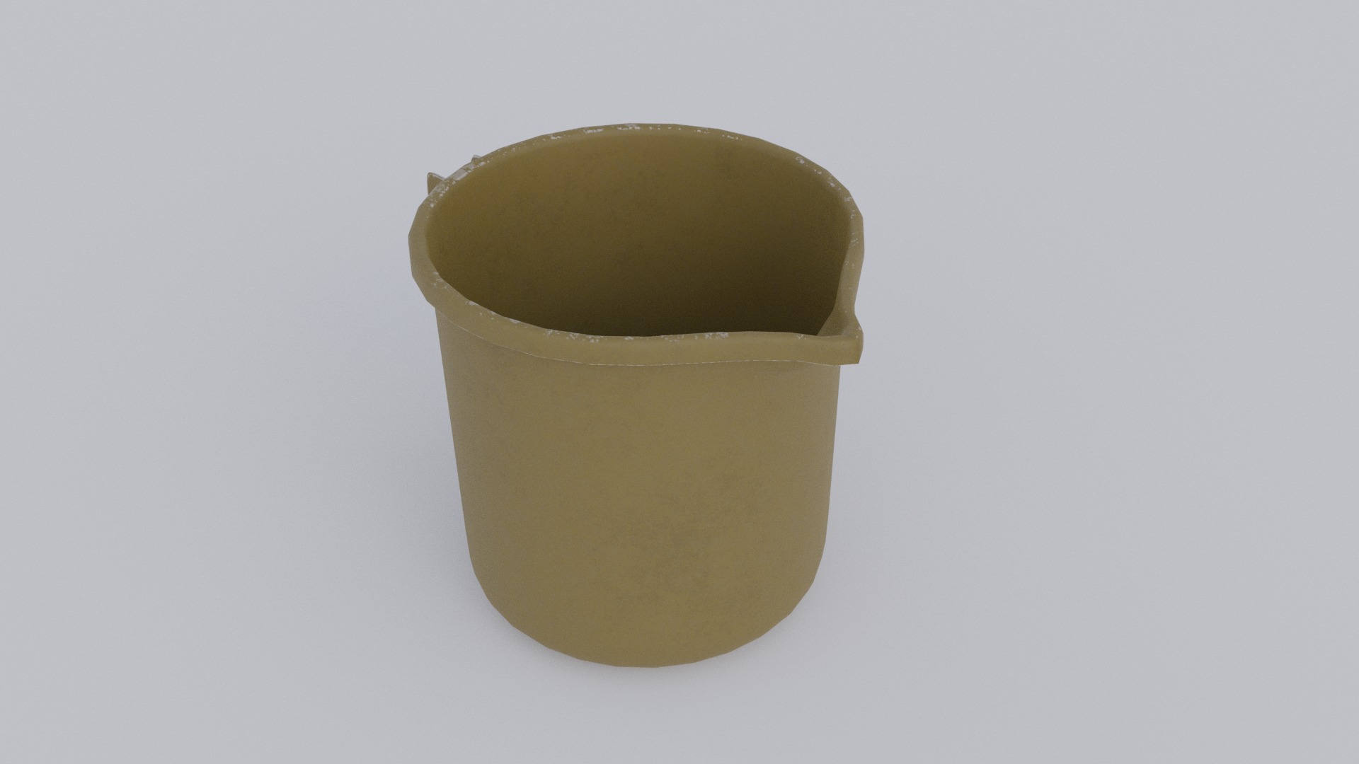 Plastic Mug Low-poly 3D model_2