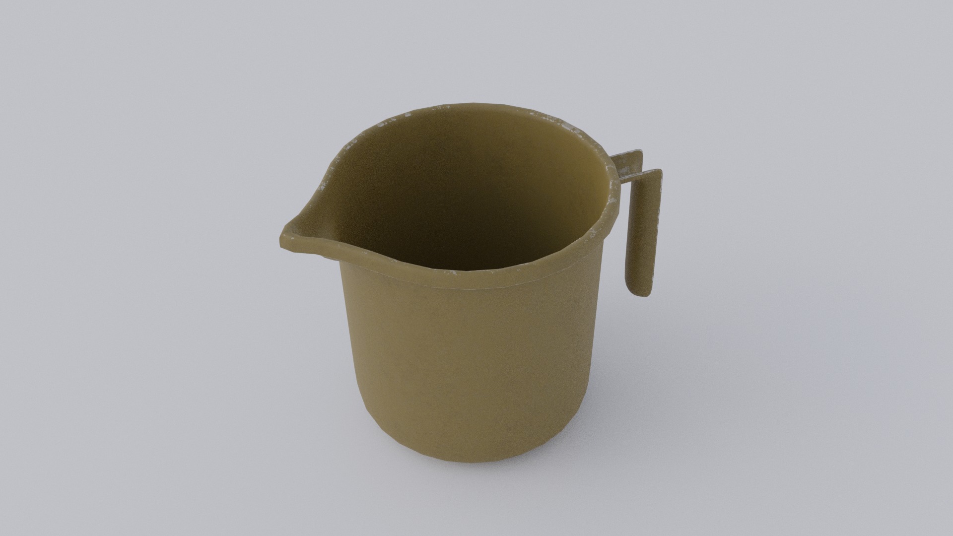 Plastic Mug Low-poly 3D model_3