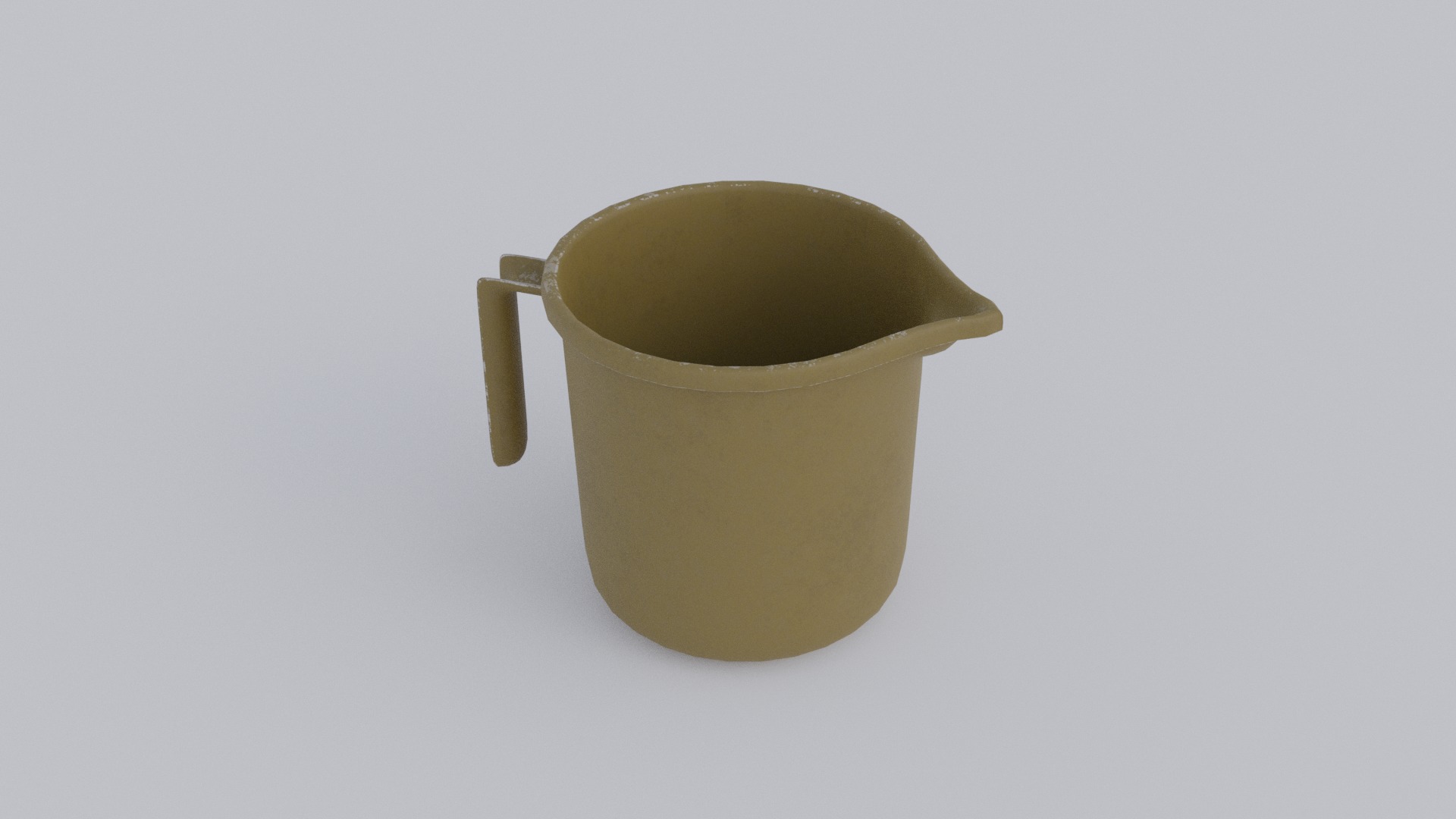 Plastic Mug Low-poly 3D model_1