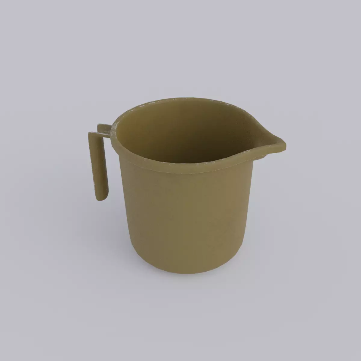 Plastic Mug Low-poly 3D model_0
