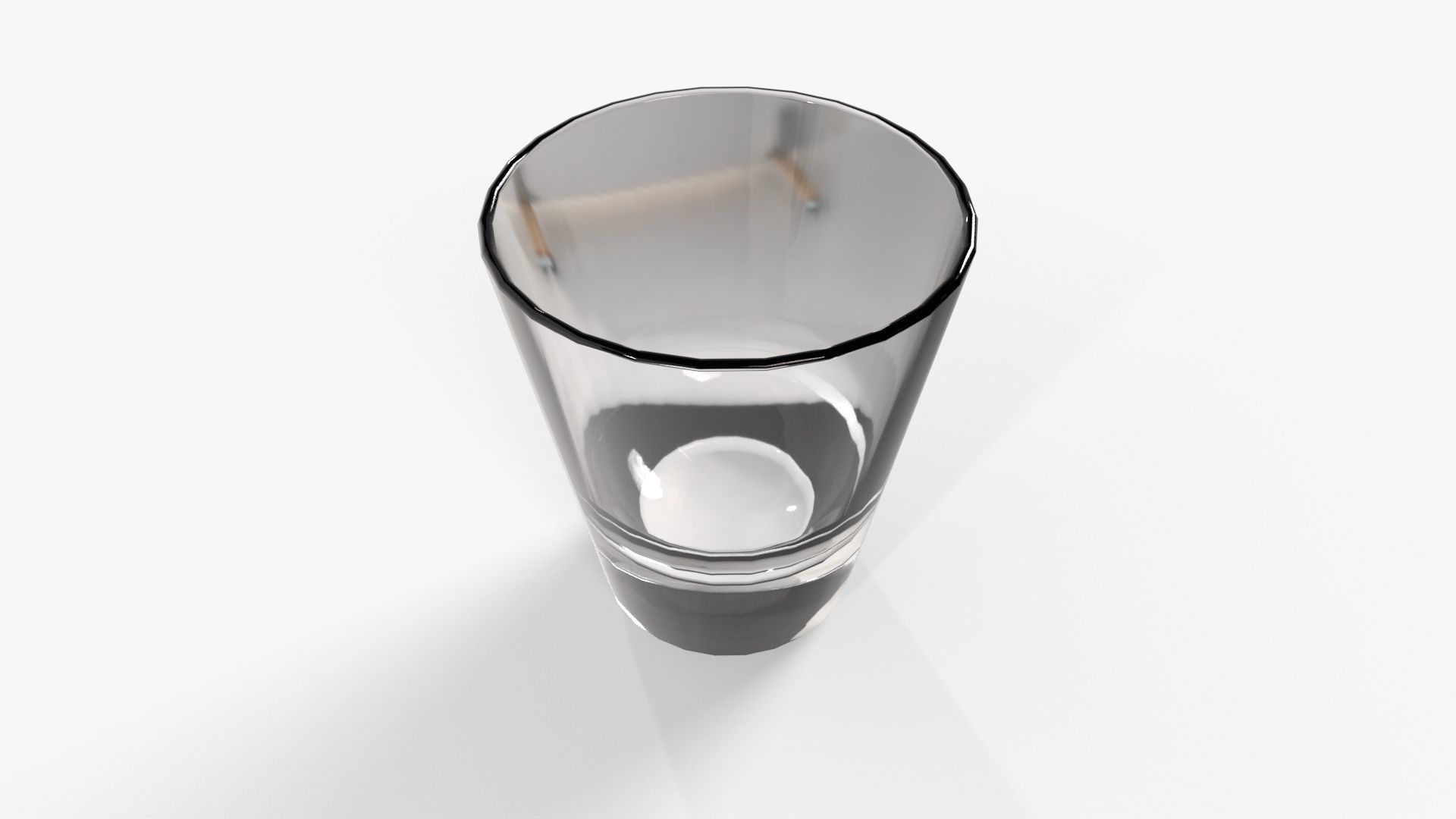 Shot Glass Low-poly 3D model_3