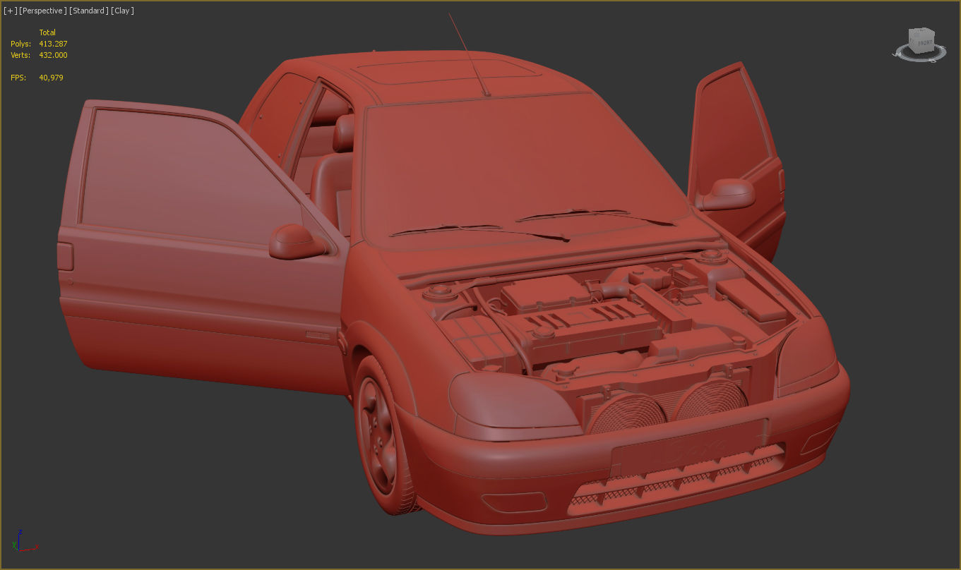 Citroen Saxo VTS 3D model_11