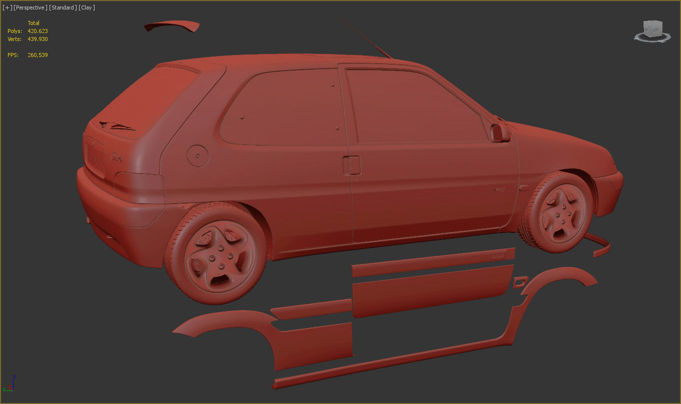 Citroen Saxo VTS 3D model_14