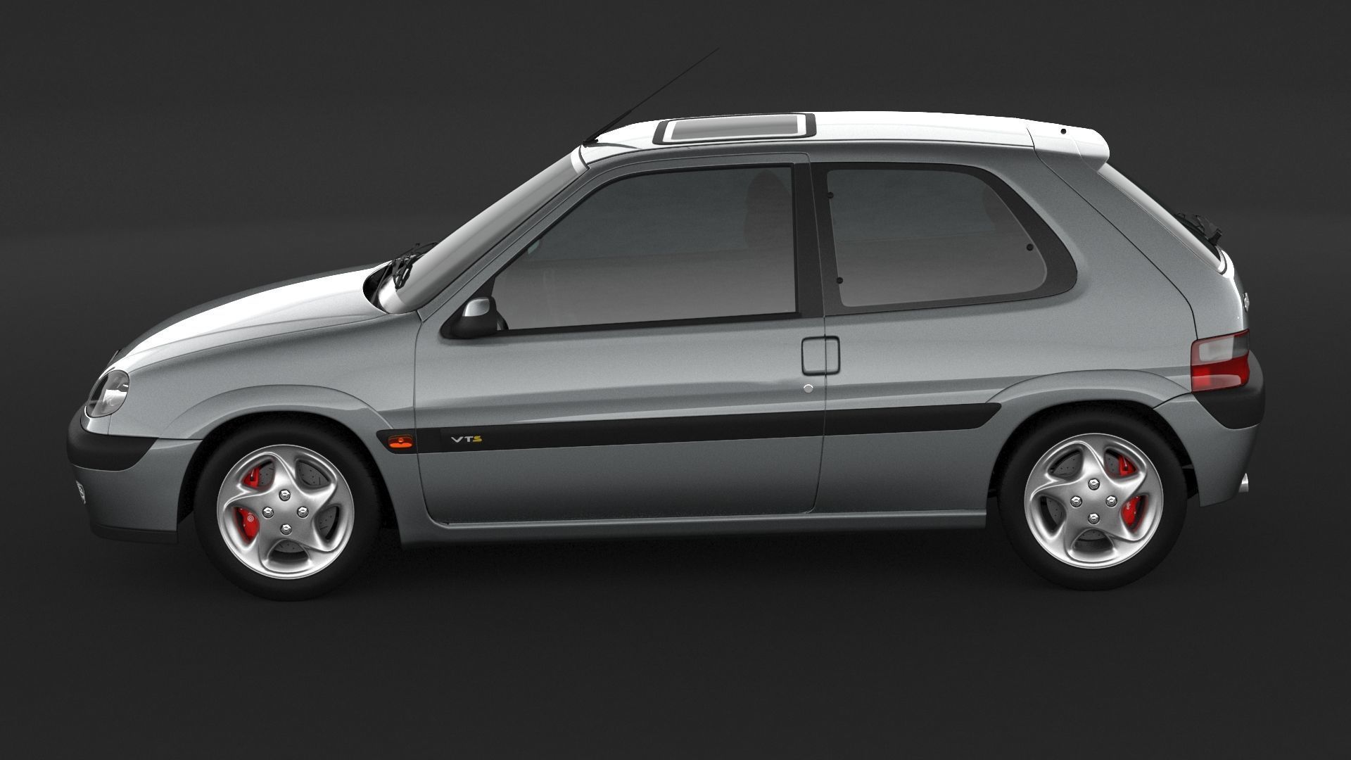 Citroen Saxo VTS 3D model_4