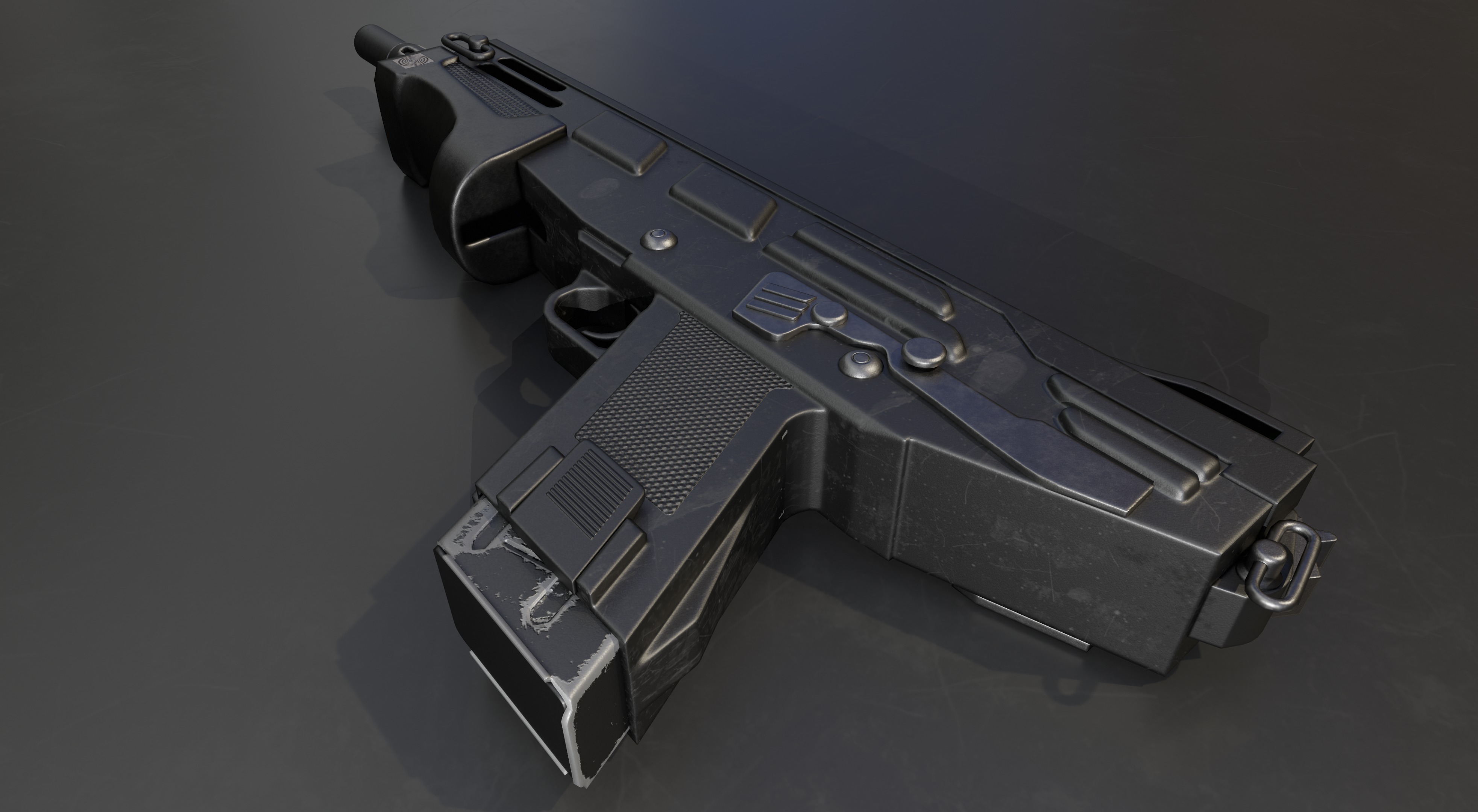 MAG 7 Shotgun Low-poly 3D model_10