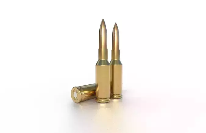 6 mm Norma Ammo Low-poly 3D model