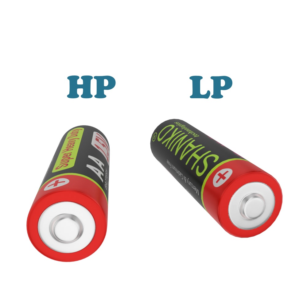 AA Battery Low-poly 3D model_3