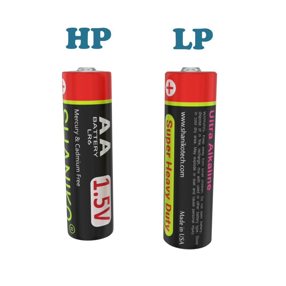 AA Battery Low-poly 3D model_1