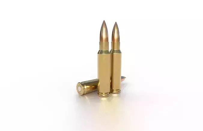 30 Thompson Contender Ammo Low-poly 3D model