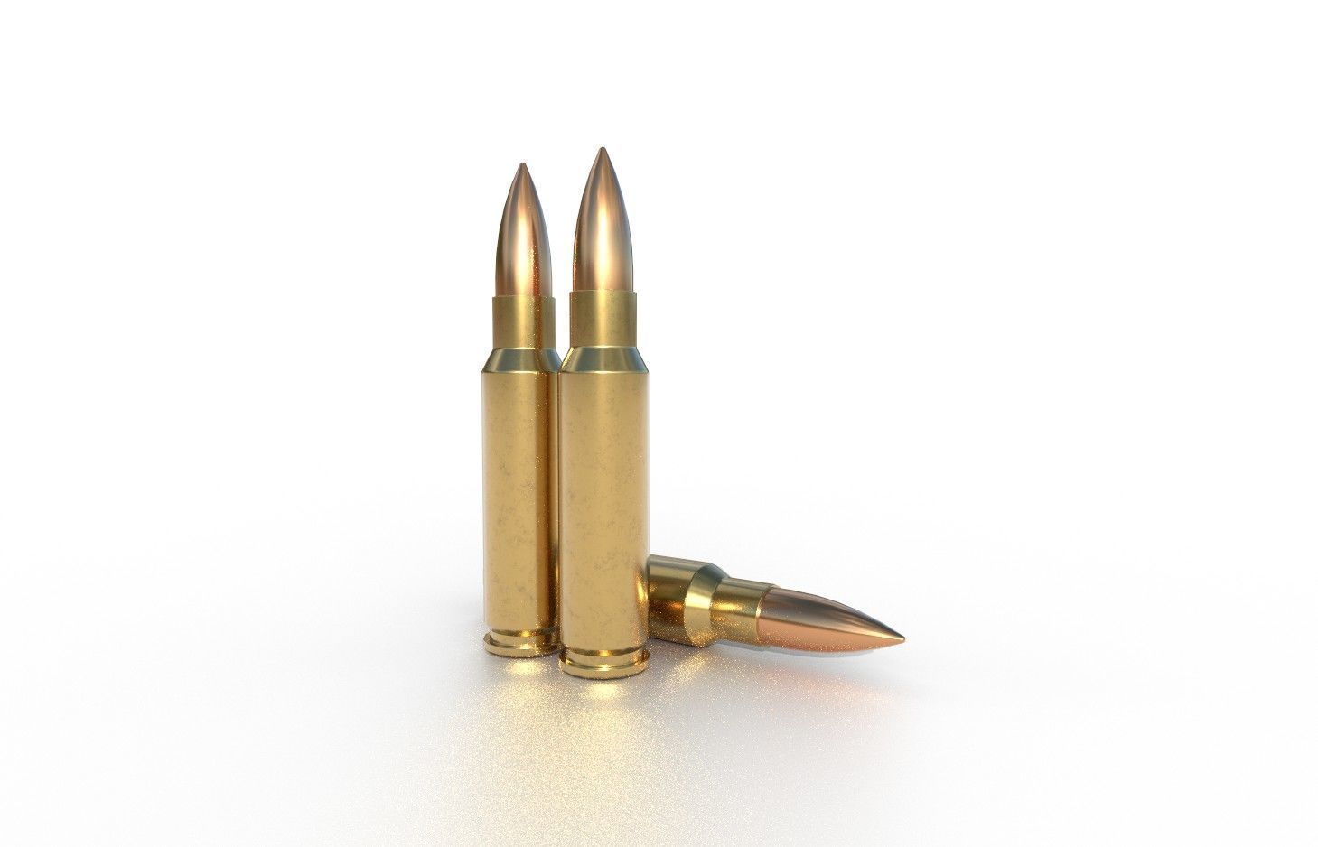 30 Thompson Contender Ammo Low-poly 3D model_2