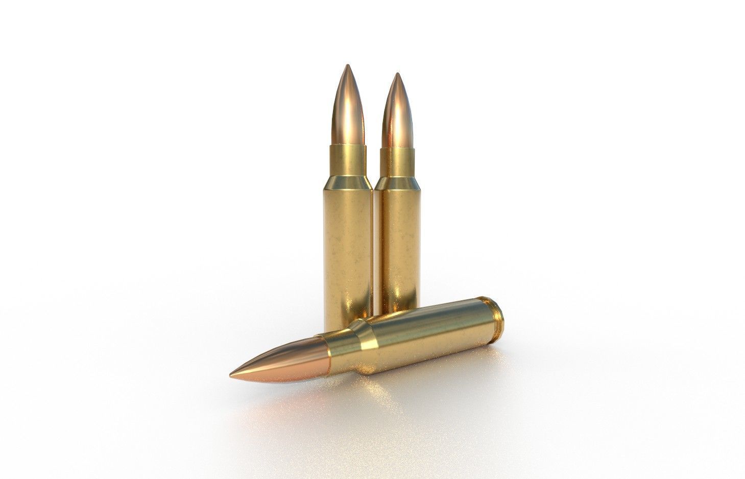 30 Thompson Contender Ammo Low-poly 3D model_3