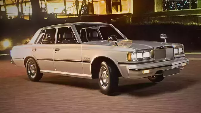 Toyota Crown 1979 Rigged 3D model