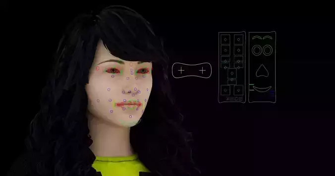 Casual Female Character Body and Facial RIG