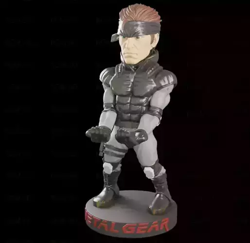 Solid Snake Metal Gear joystick holder 3D print model