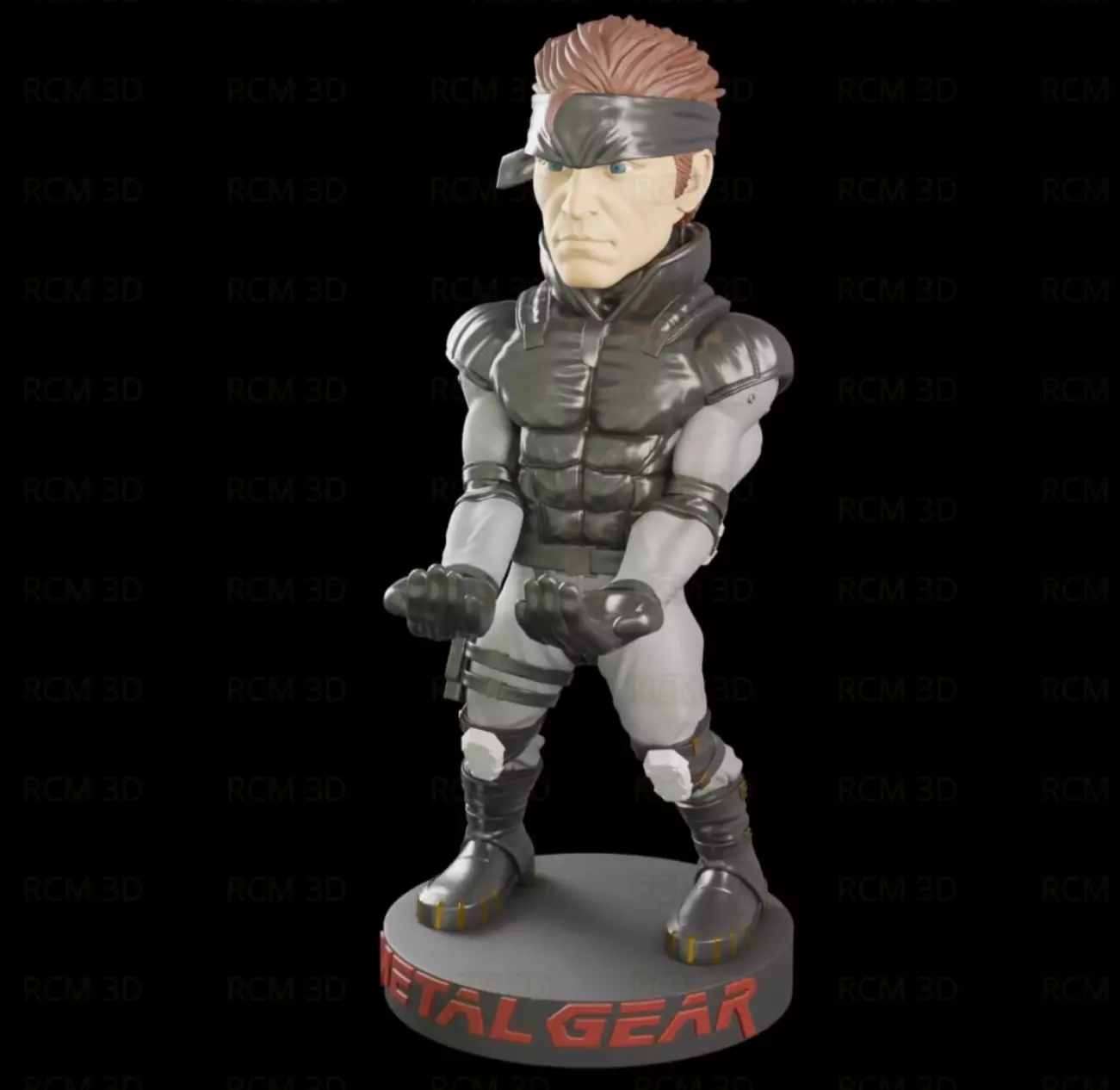 Solid Snake Metal Gear joystick holder 3D print model_0