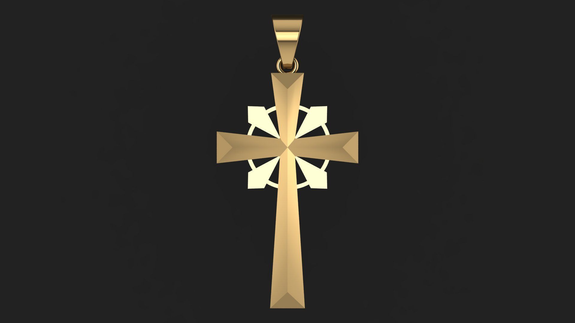 Cross 3D Printable Model 3D print model_1