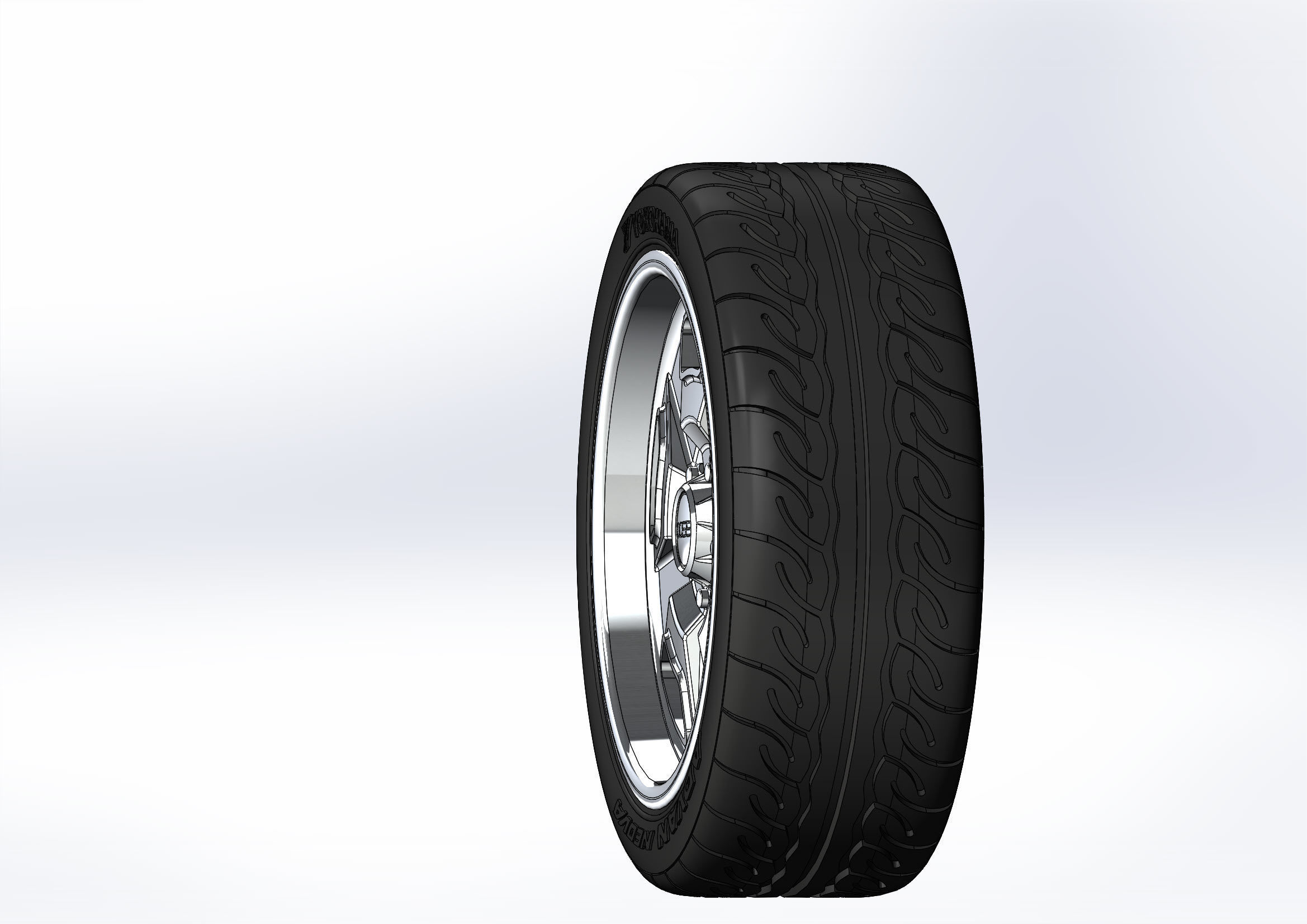 Custom wheels Foose Four42 for your scale model 3D print model_2