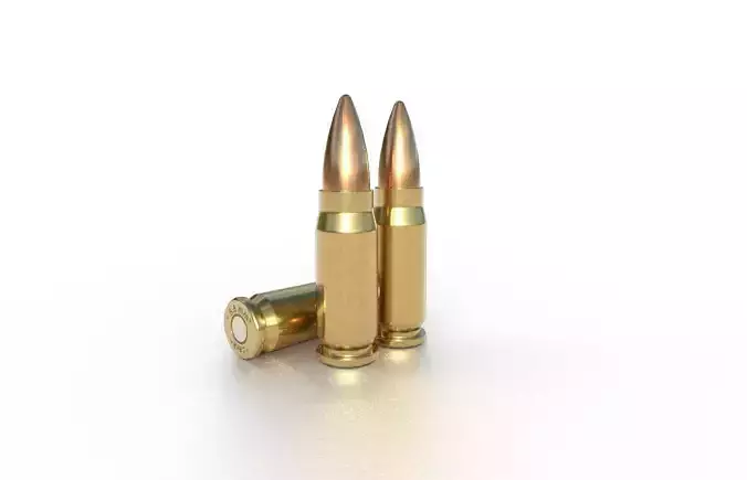 58 x 21mm Chinese Ammo Low-poly 3D model