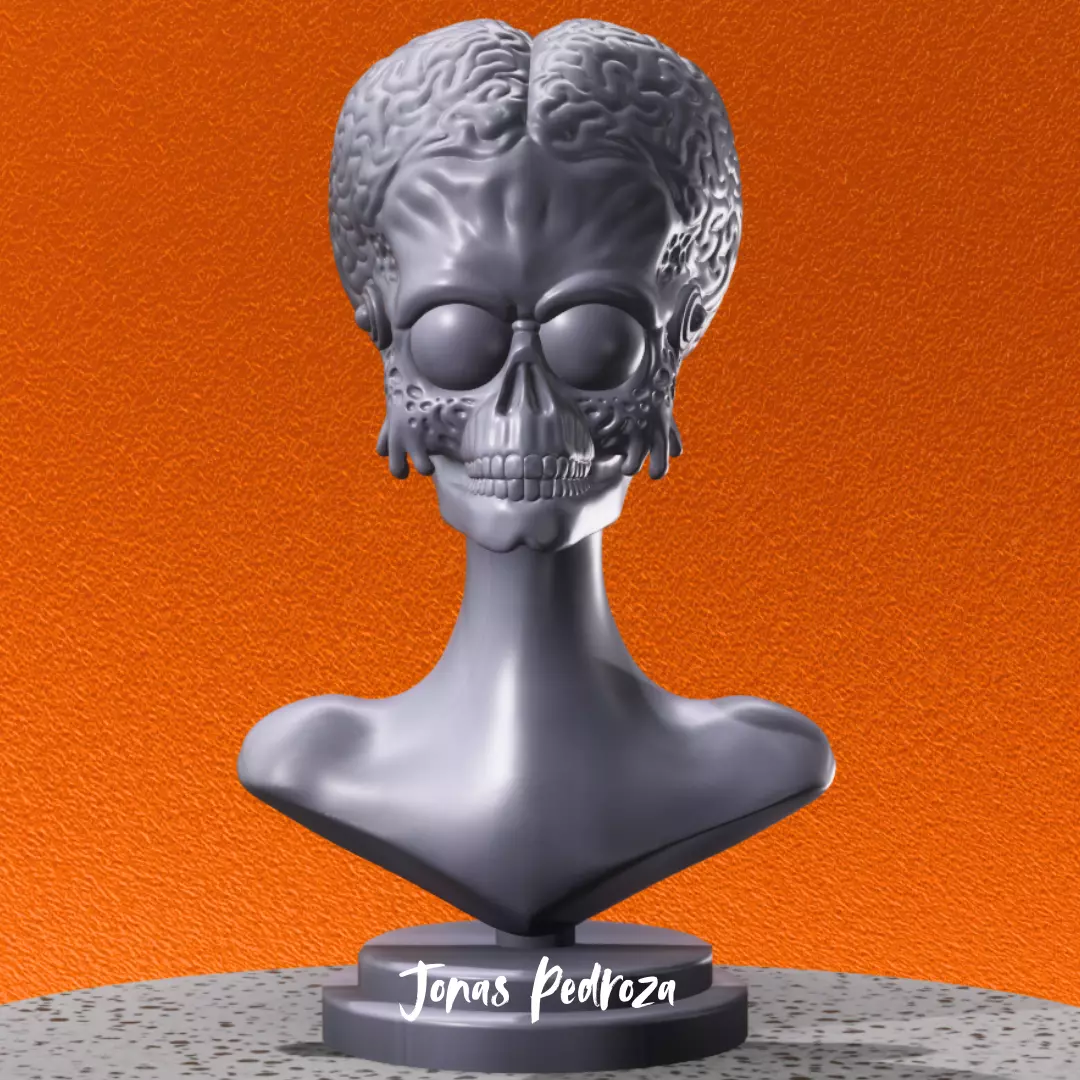Mars Attacks Martian Bust 3D print model
