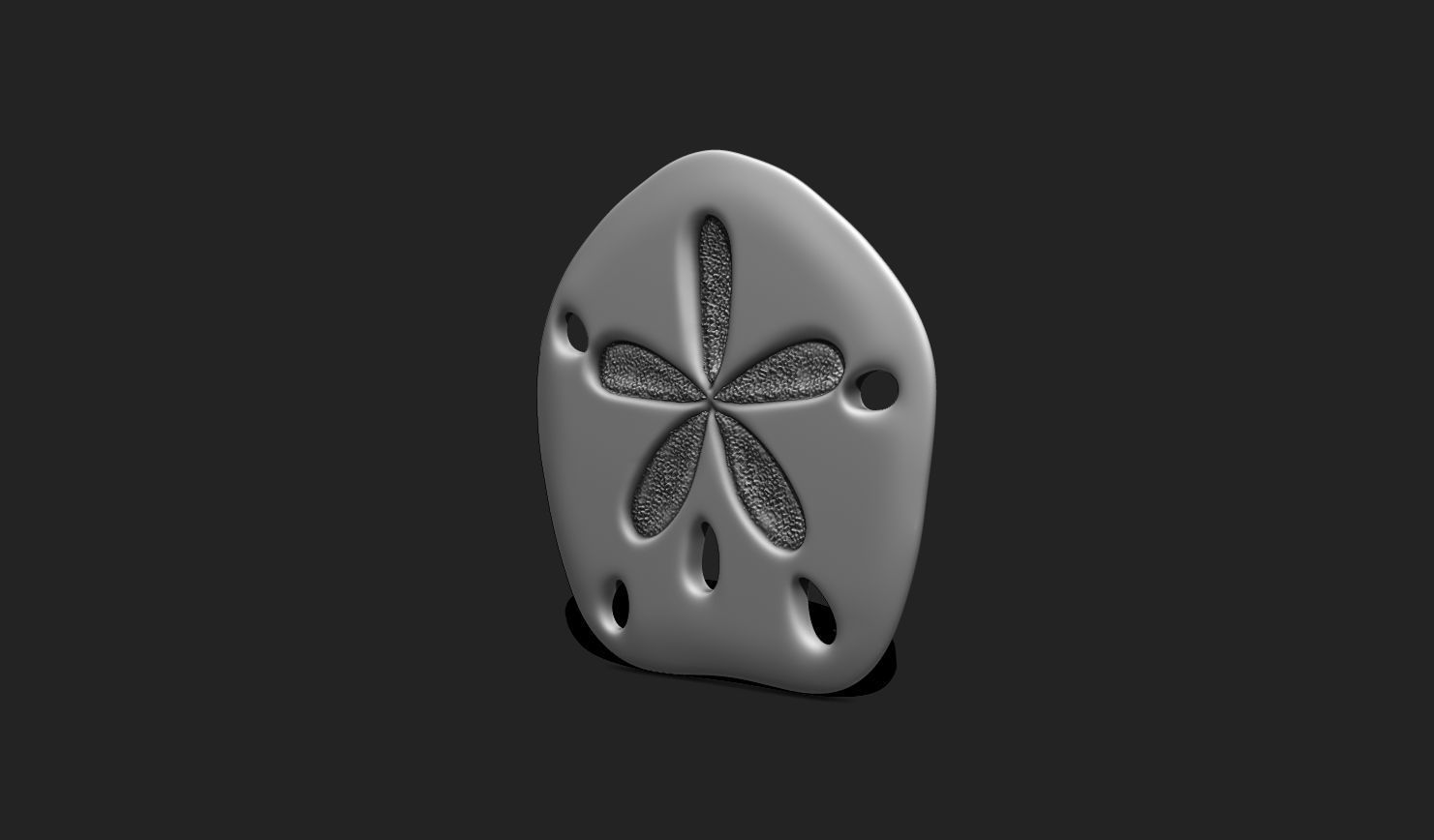 Sand Dollar 03 - Aquarium - Sea Life 3D print model_6