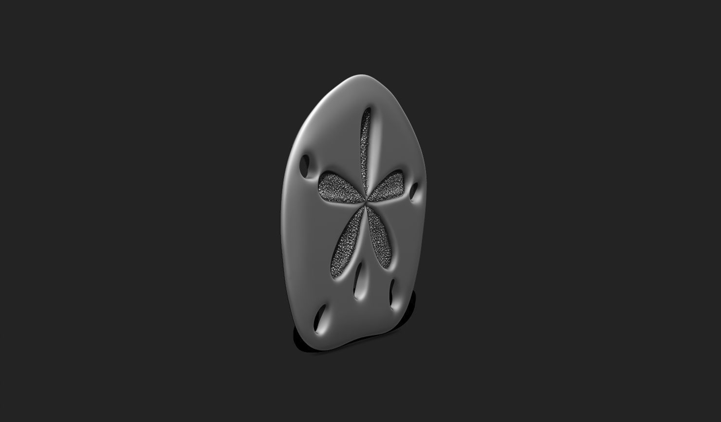 Sand Dollar 03 - Aquarium - Sea Life 3D print model_3