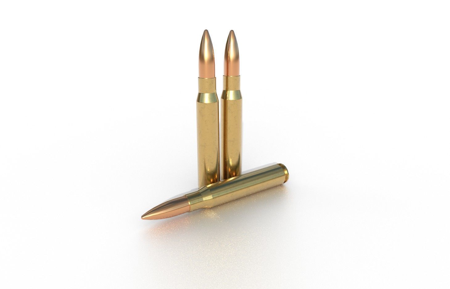 8 x 63mm Swedish Ammo Low-poly 3D model_3