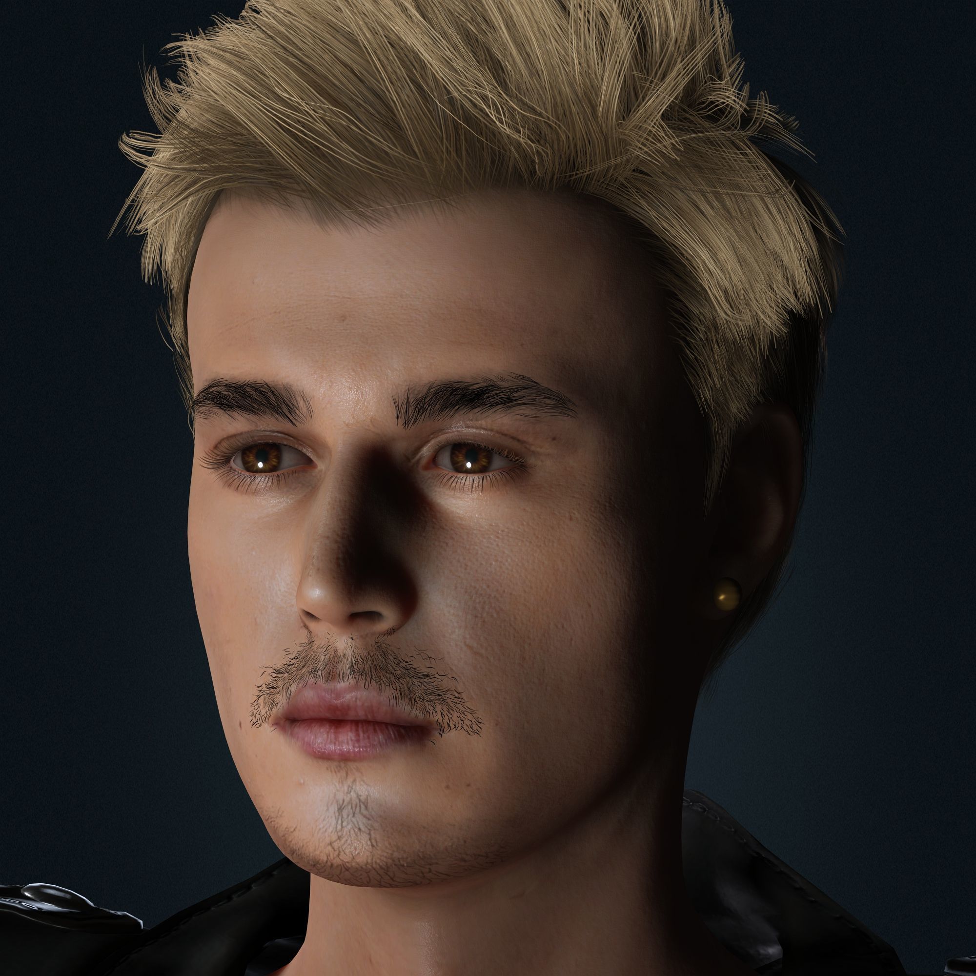 Justin Bieber 3D Model Low-poly Low-poly 3D model_1