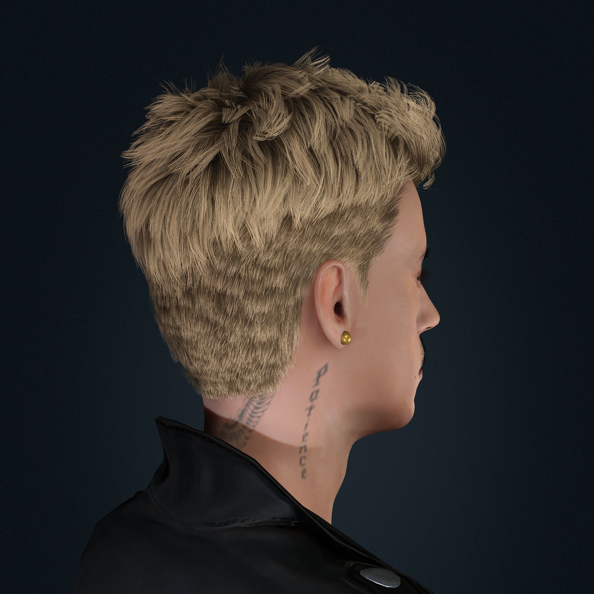 Justin Bieber 3D Model Low-poly Low-poly 3D model_5