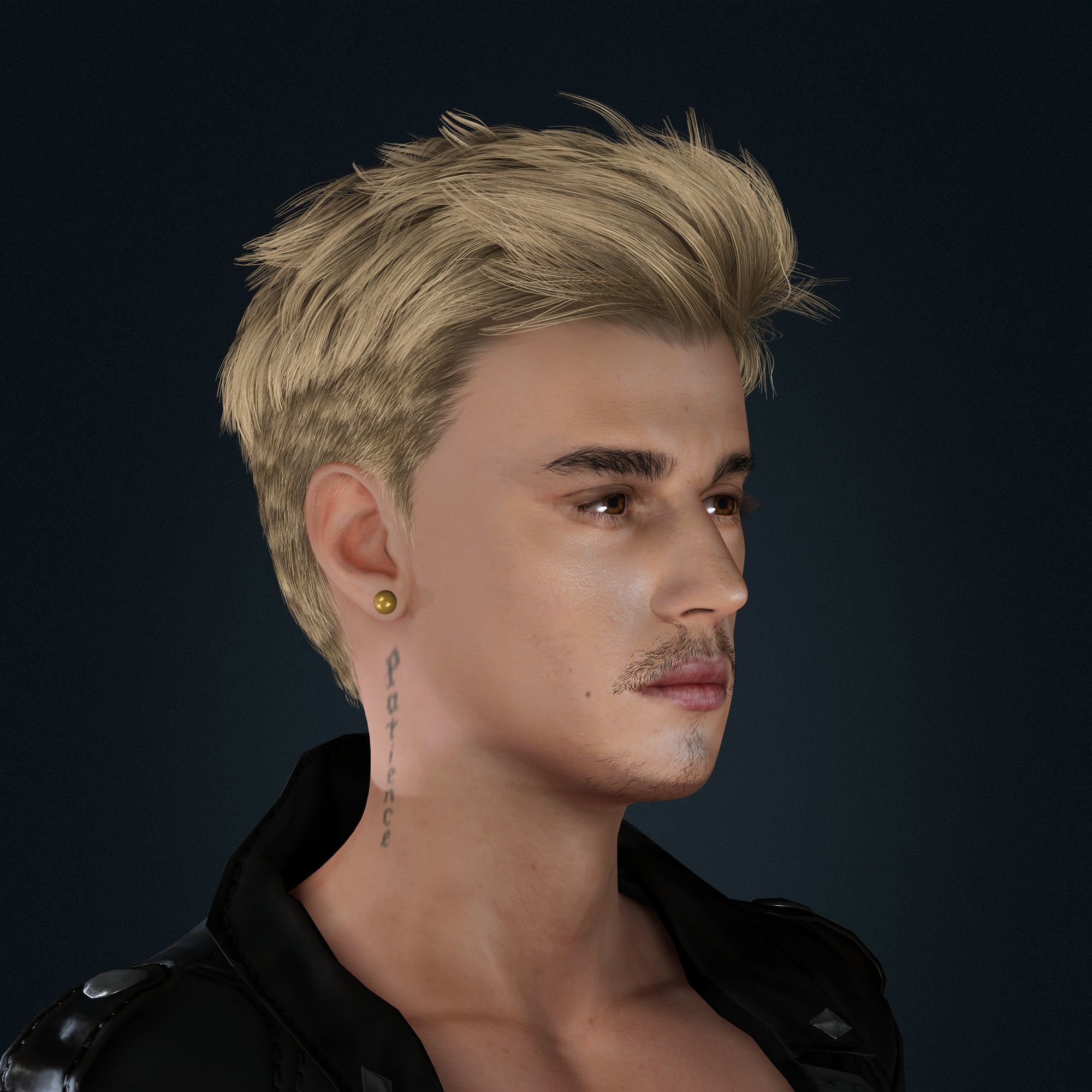 Justin Bieber 3D Model Low-poly Low-poly 3D model_6