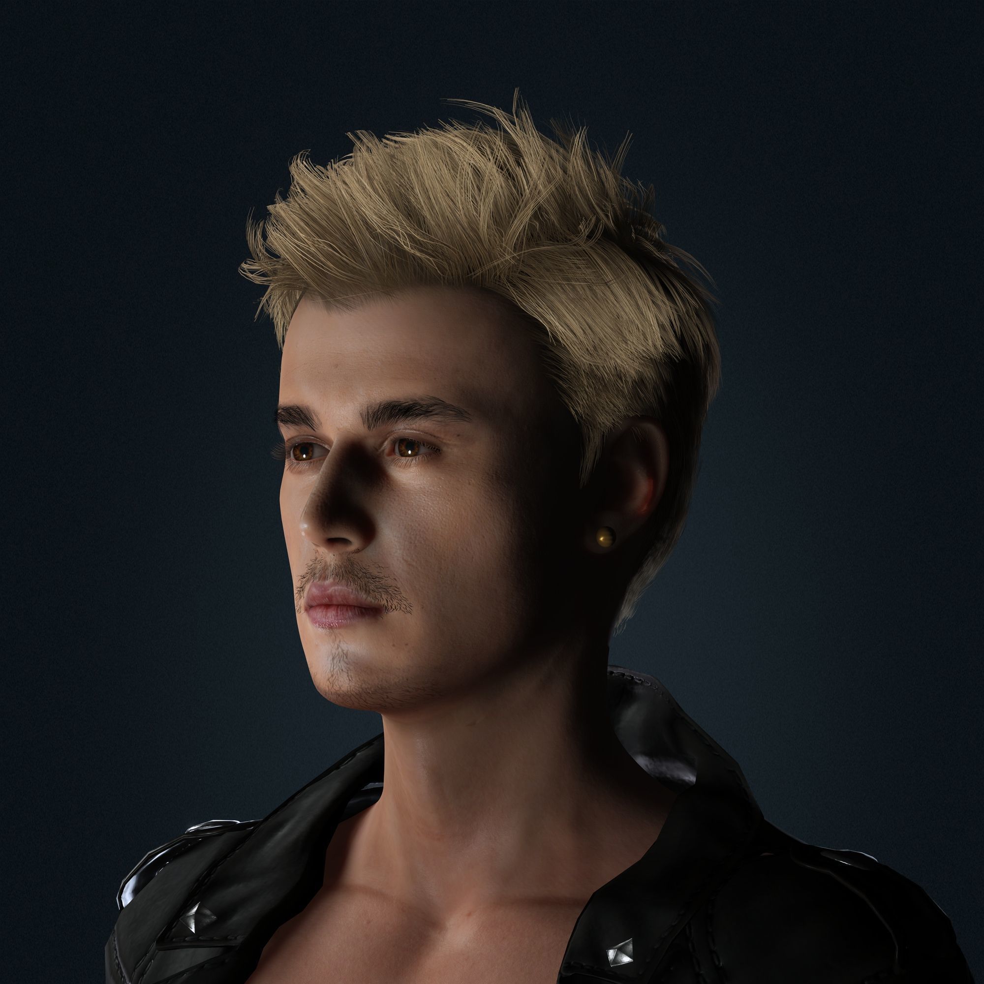 Justin Bieber 3D Model Low-poly Low-poly 3D model_2