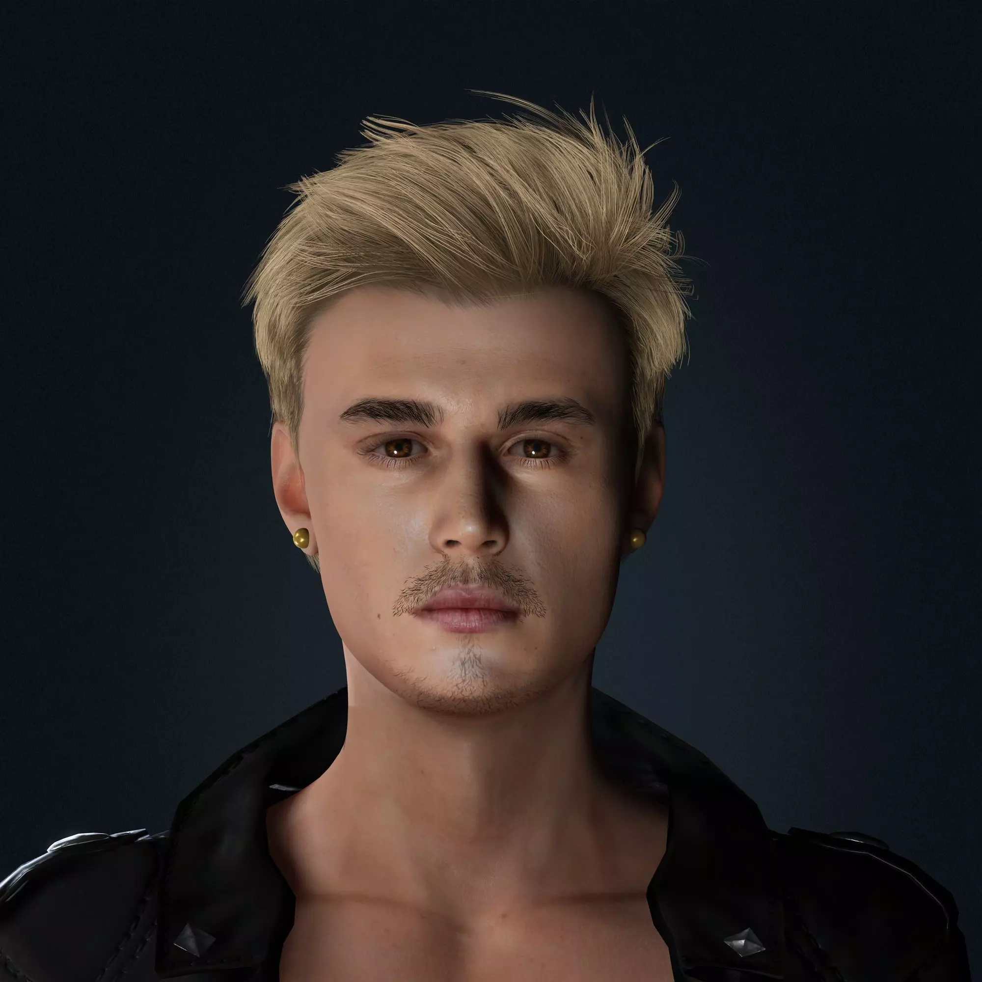 Justin Bieber 3D Model Low-poly Low-poly 3D model_0