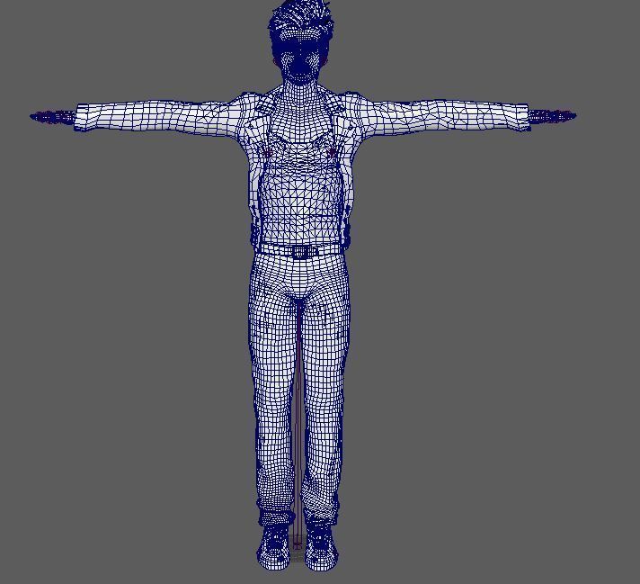 Justin Bieber 3D Model Low-poly Low-poly 3D model_19