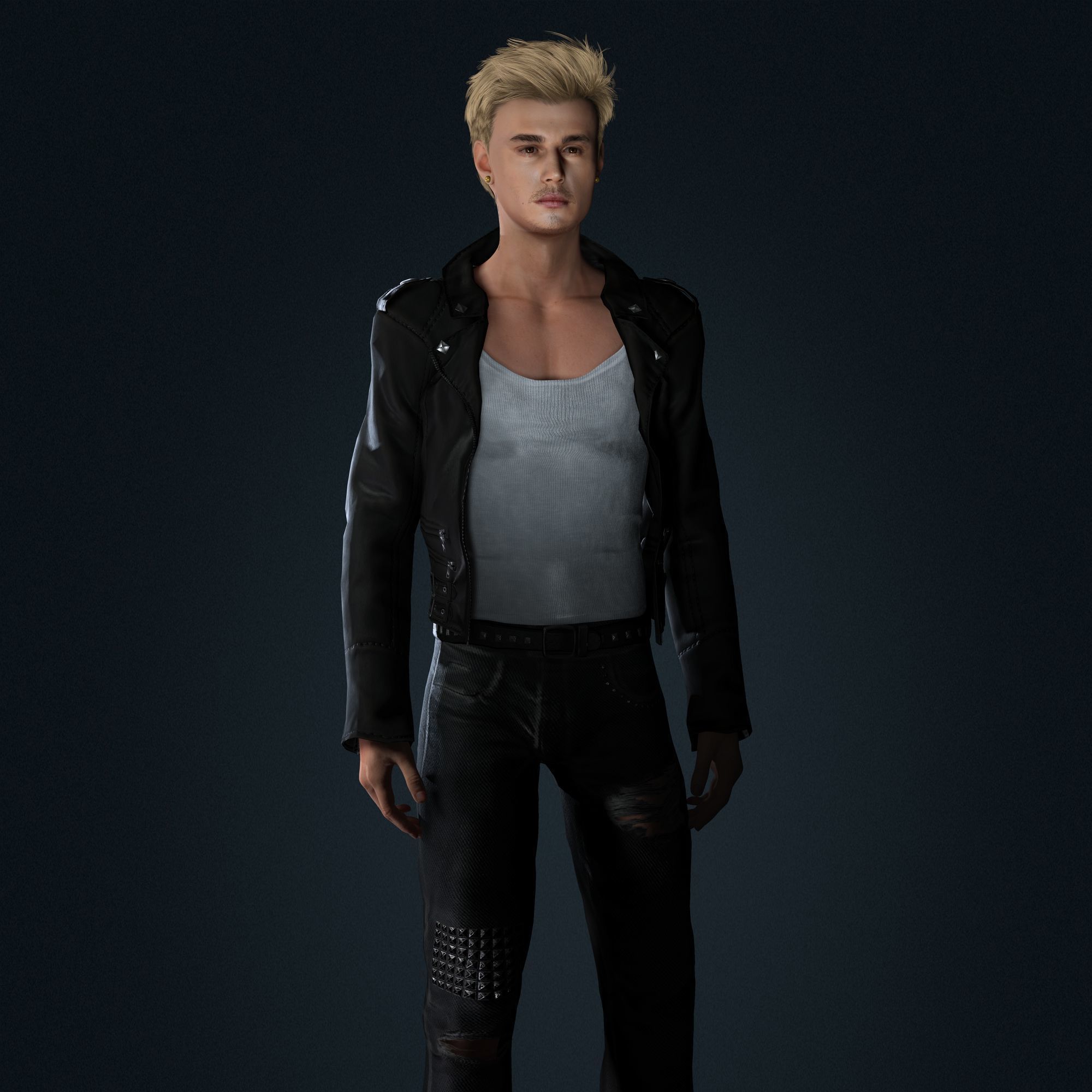 Justin Bieber 3D Model Low-poly Low-poly 3D model_9