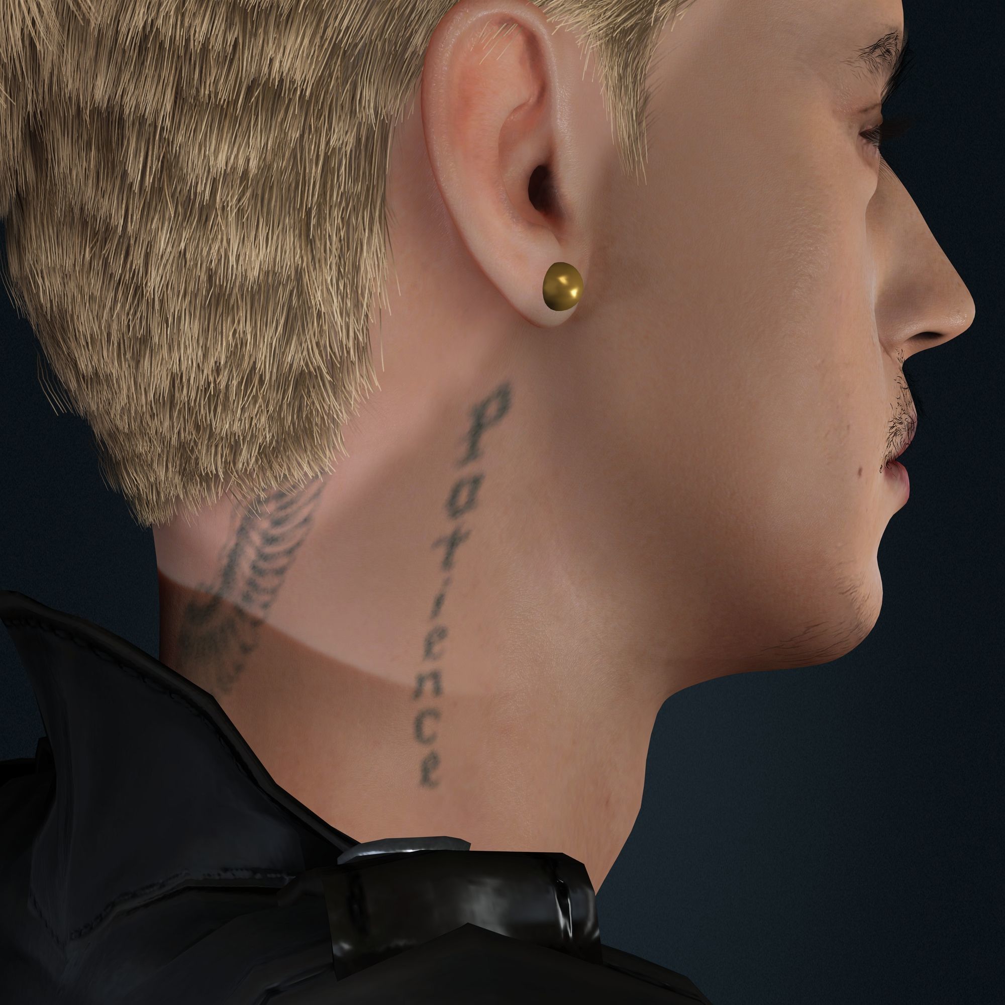 Justin Bieber 3D Model Low-poly Low-poly 3D model_4