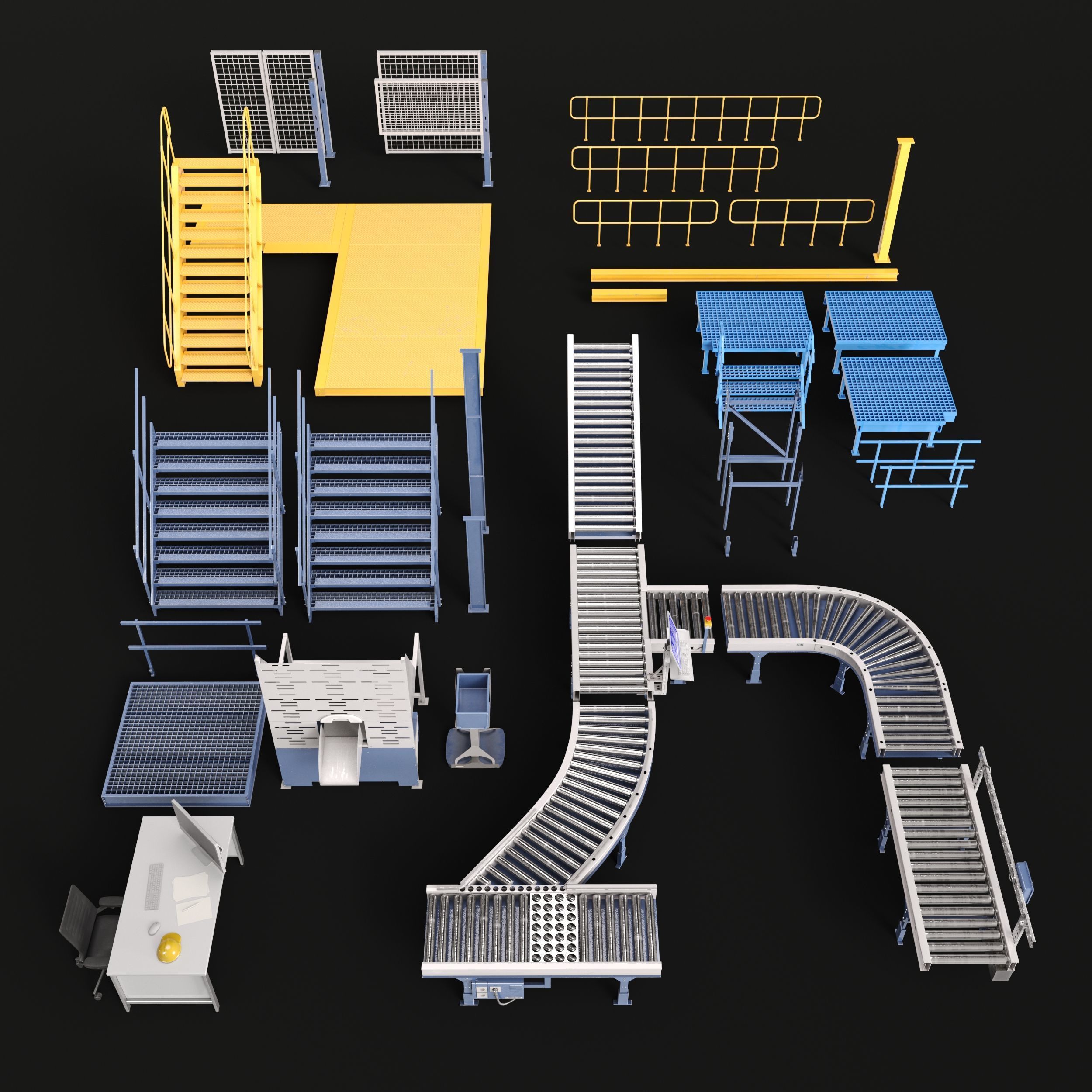 Archmodels vol 295 - factory and warehouse equipment 3D model_40