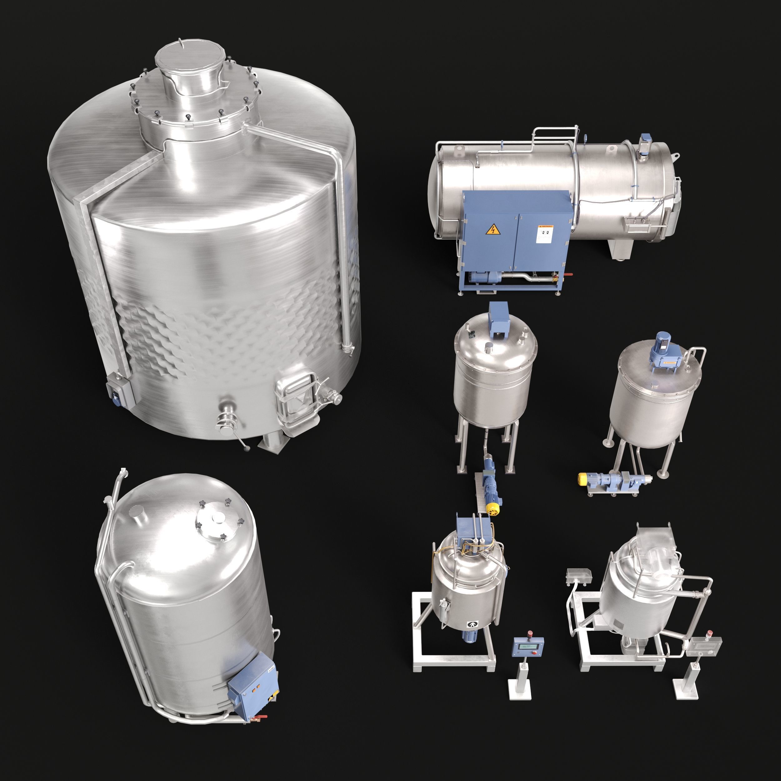 Archmodels vol 295 - factory and warehouse equipment 3D model_42