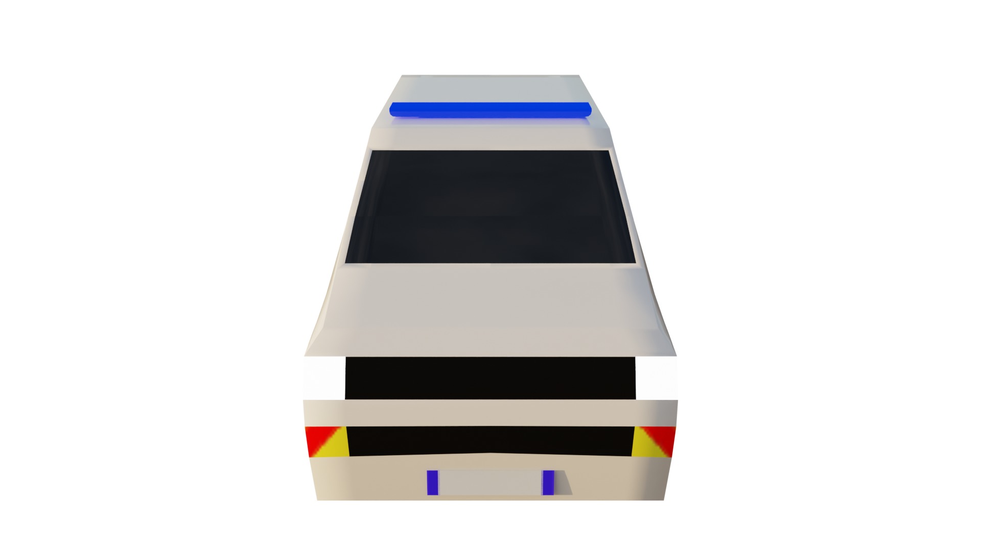 LowPoly French Service Vehicles Vinci SMUR Police Pompier Poste  Low-poly 3D model_26