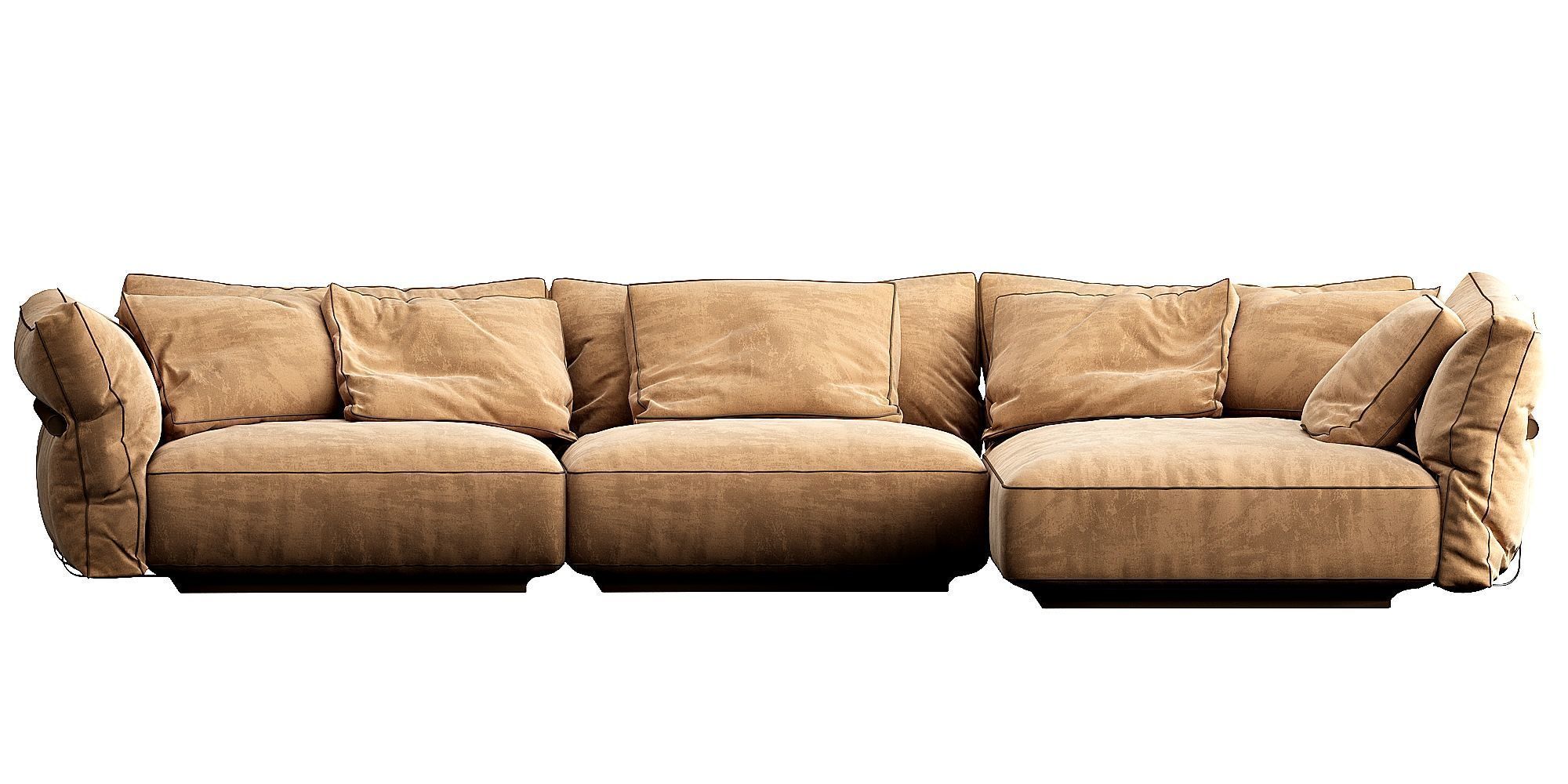 Flexform Camelot Chaise Lounge 3D model_6