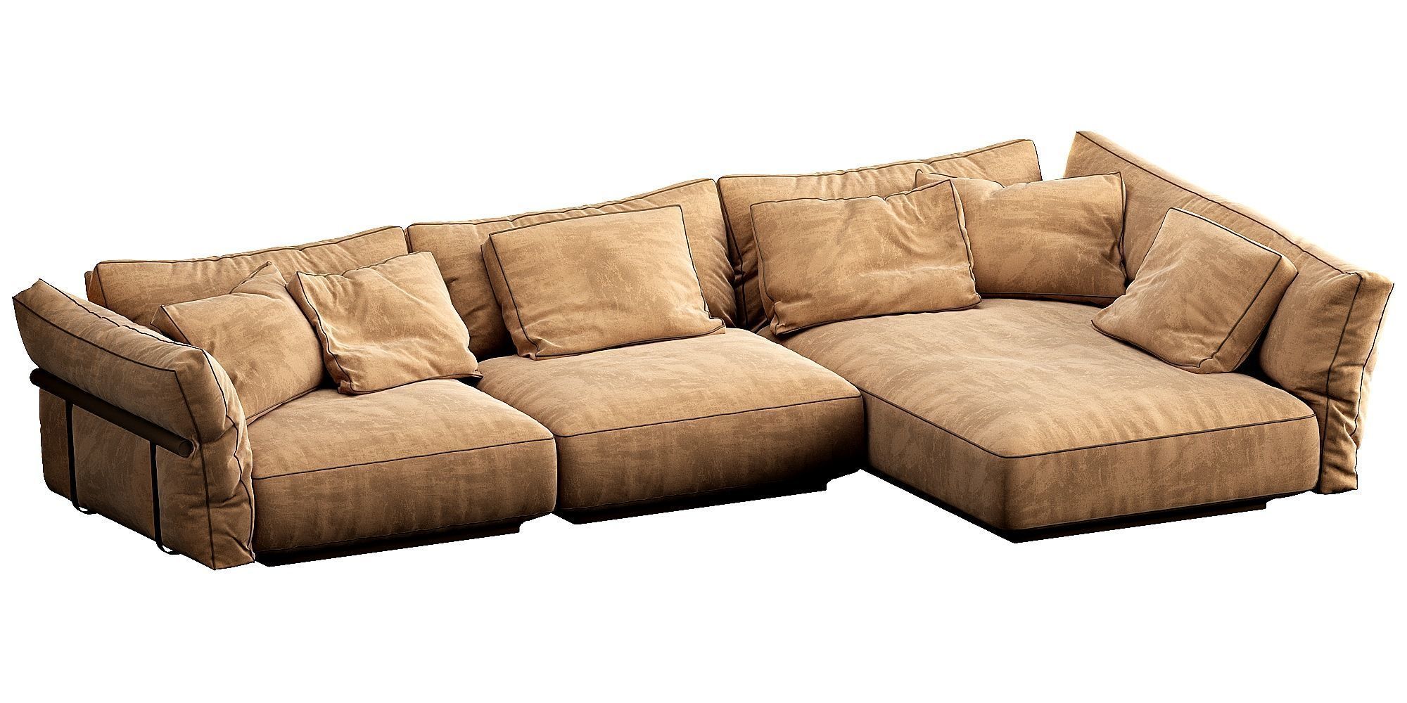 Flexform Camelot Chaise Lounge 3D model_5