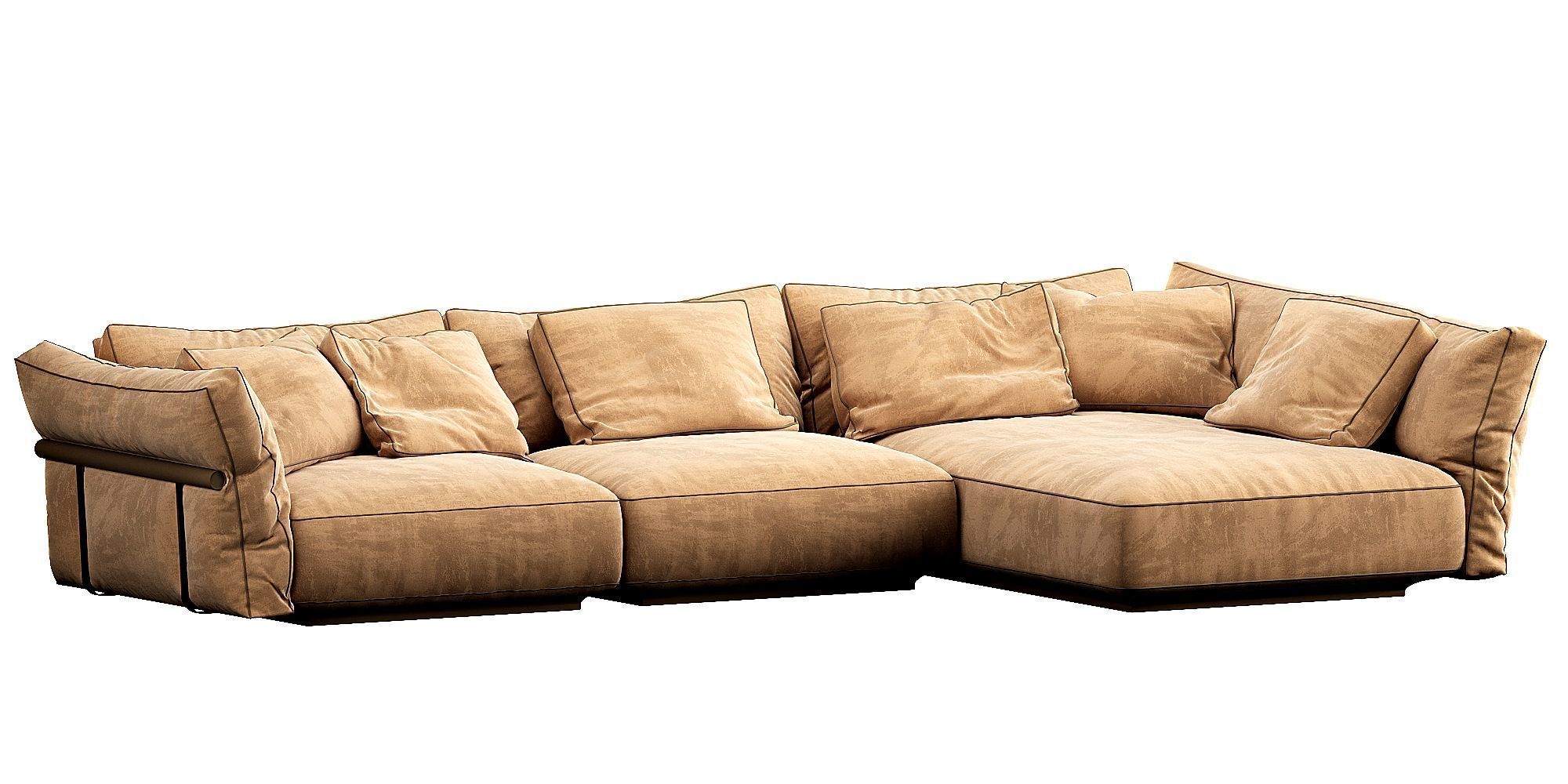 Flexform Camelot Chaise Lounge 3D model_2