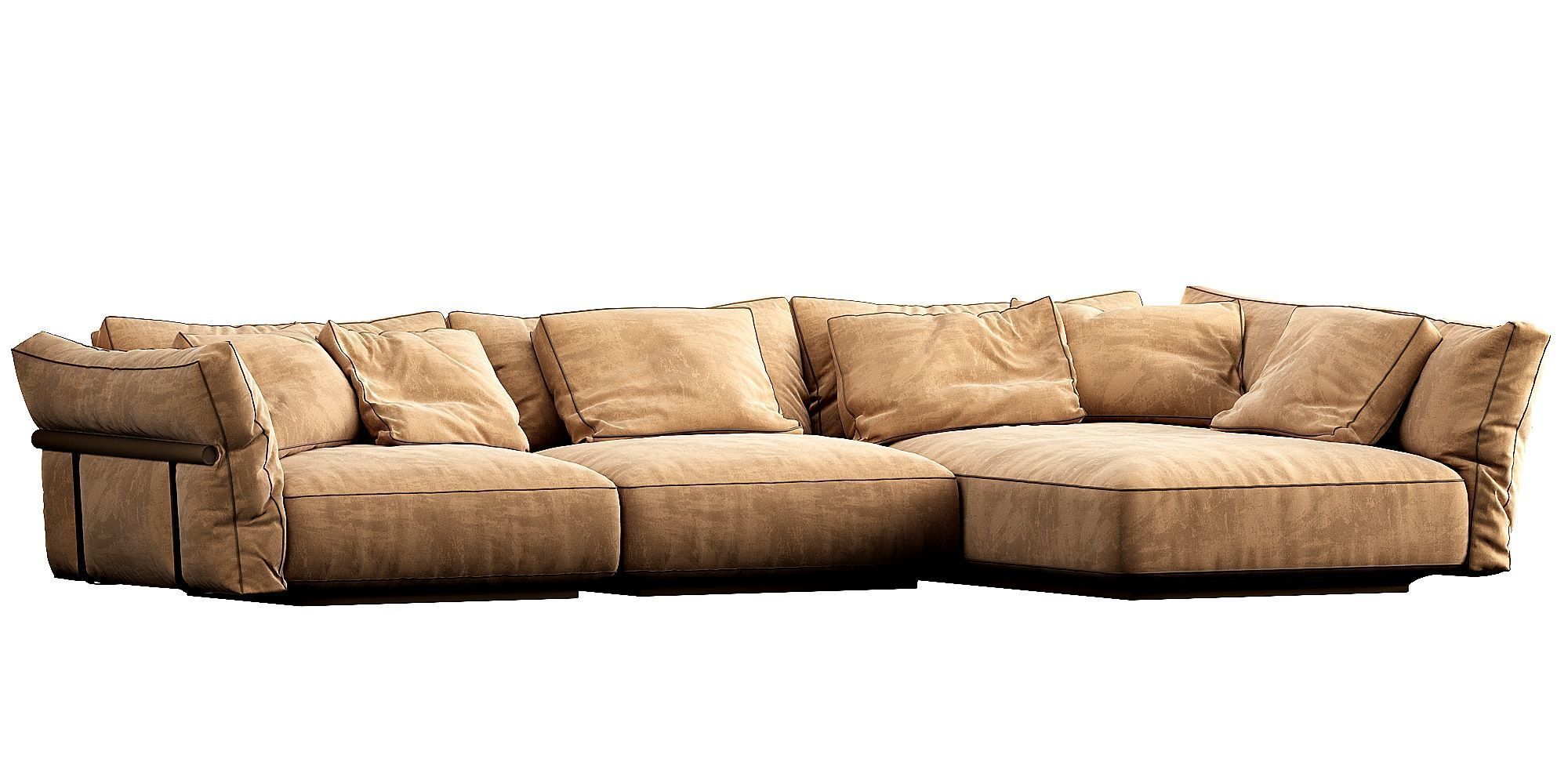 Flexform Camelot Chaise Lounge 3D model_4