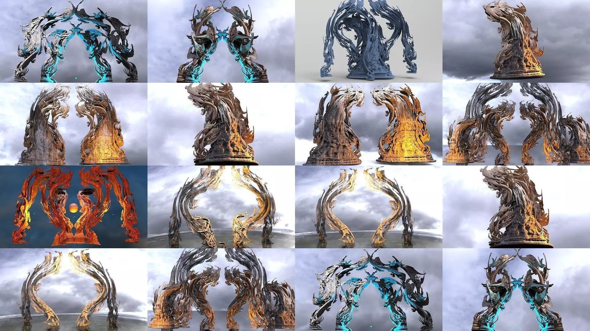 Dantes Angel Ink mirror sculpture collection _0